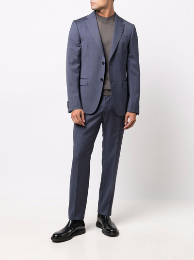 Z Zegna single-breasted two-peice wool suit outlook