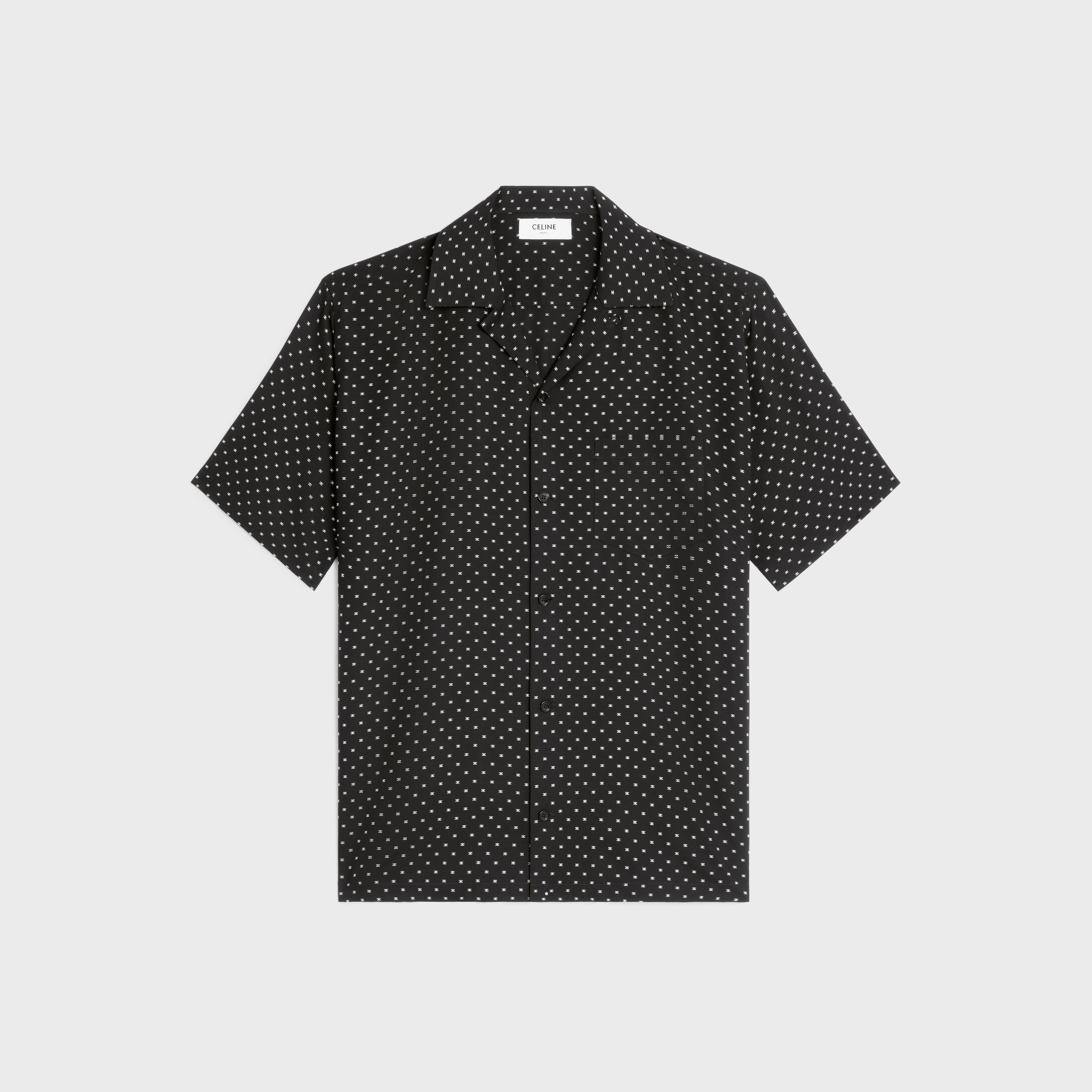 hawaiian shirt in printed viscose - 1