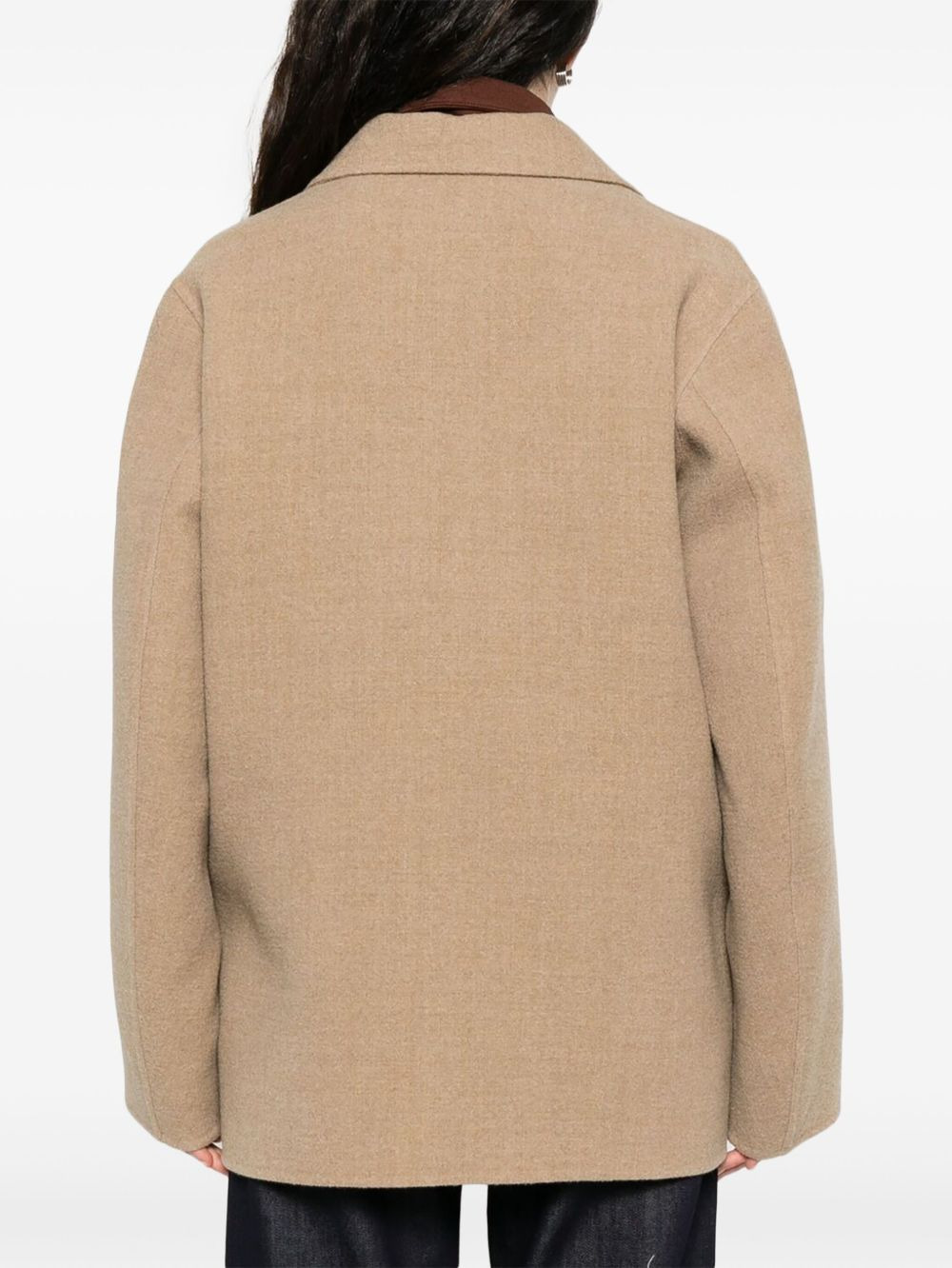 Correggio double-breasted wool coat - 4