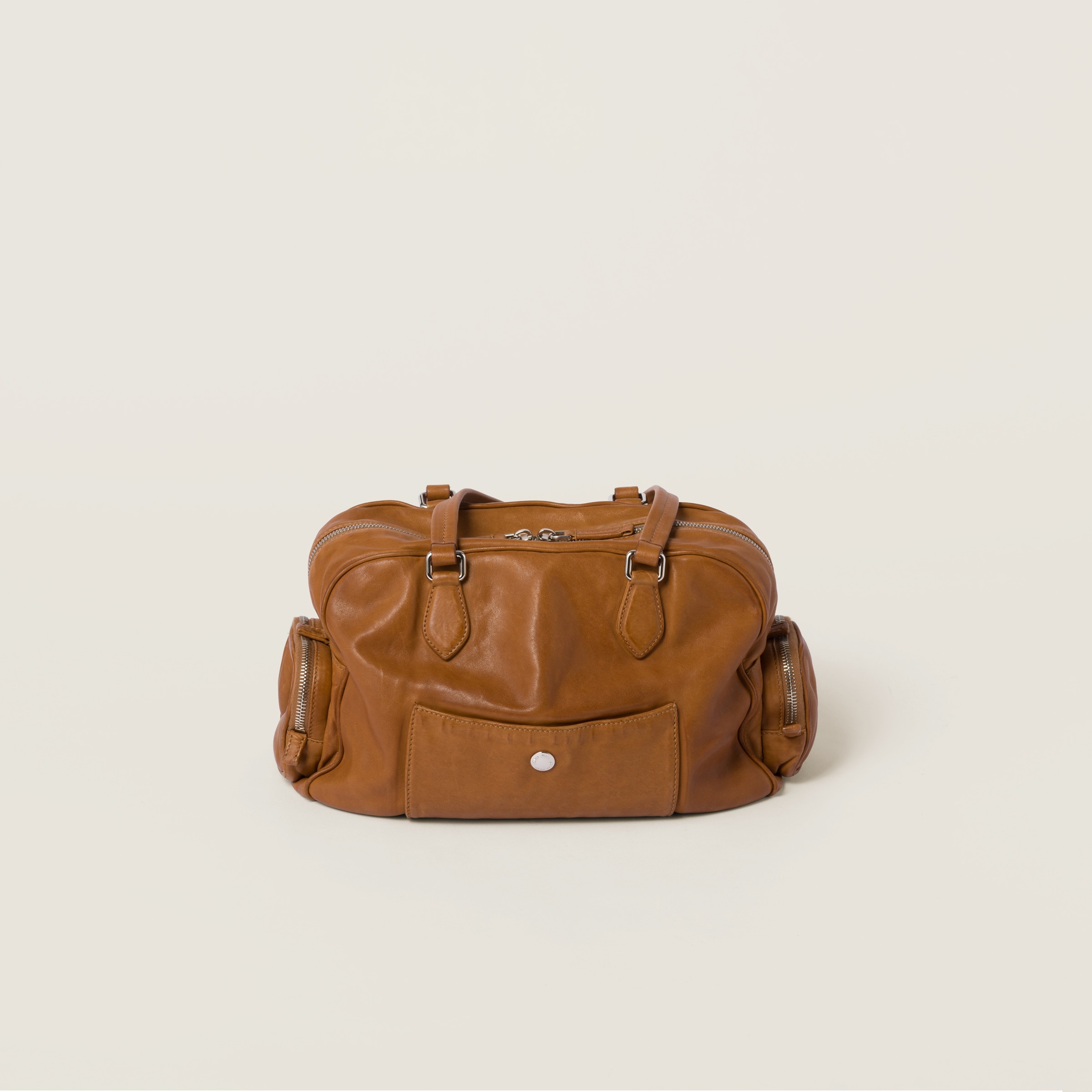 Nappa leather top-handle bag - 4