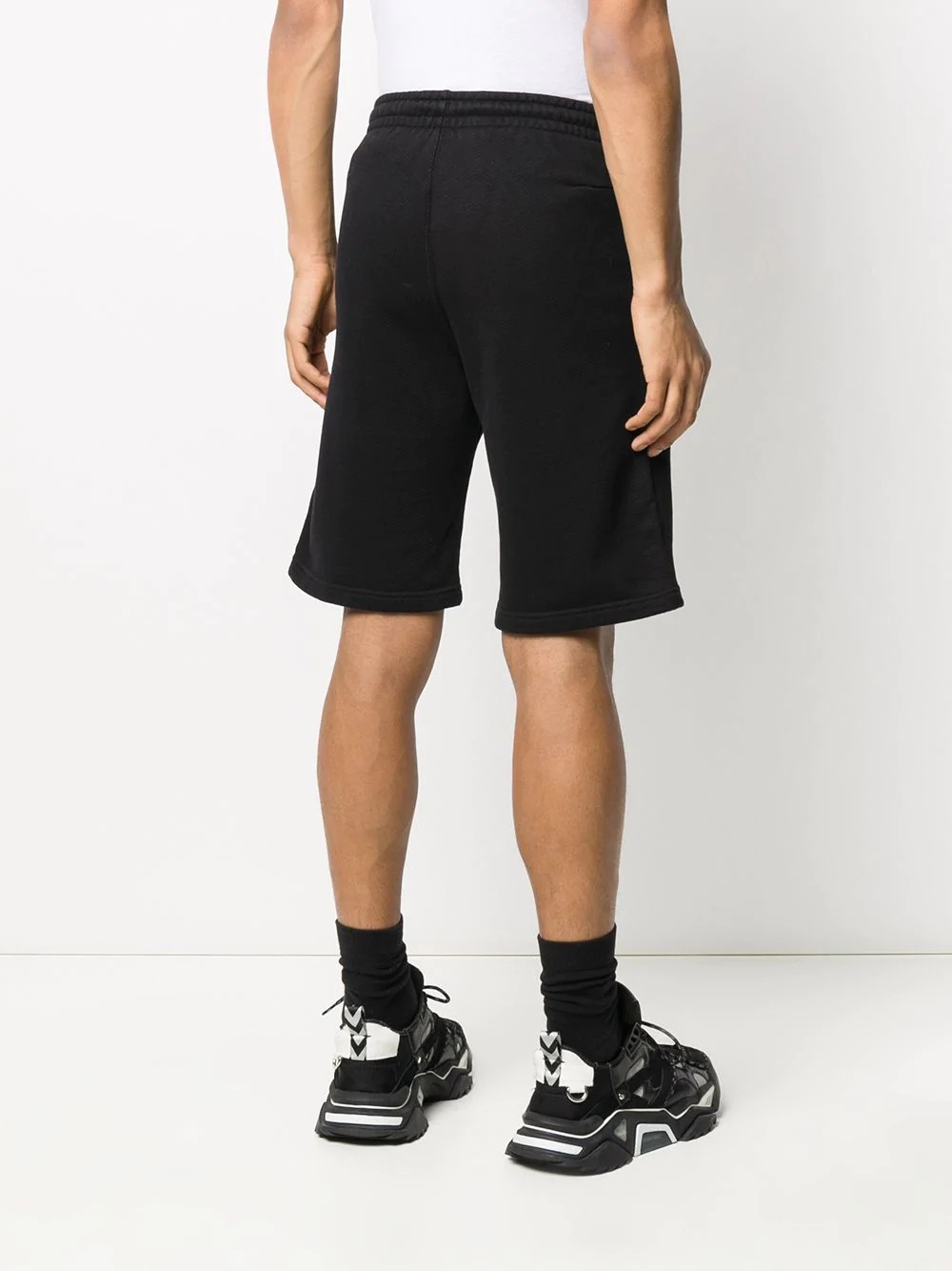 logo print track shorts - 4