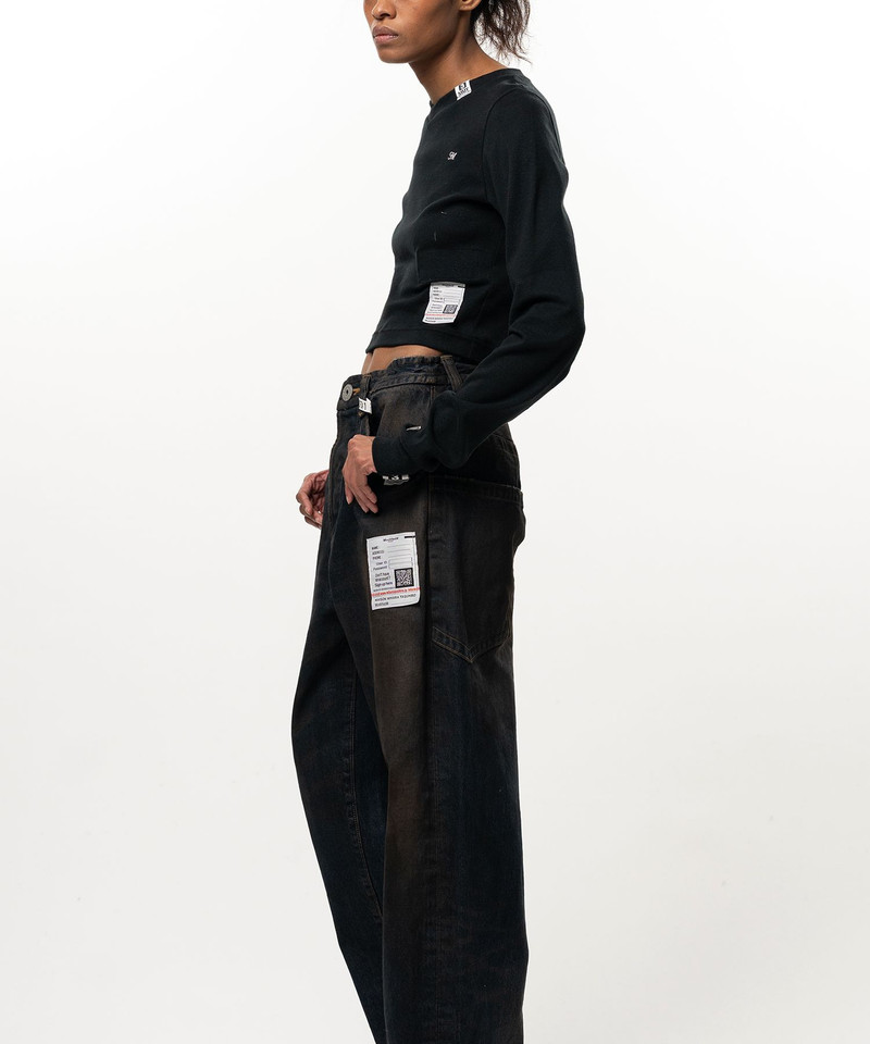 V-Neck Cropped Long Sleeve T-Shirt 13