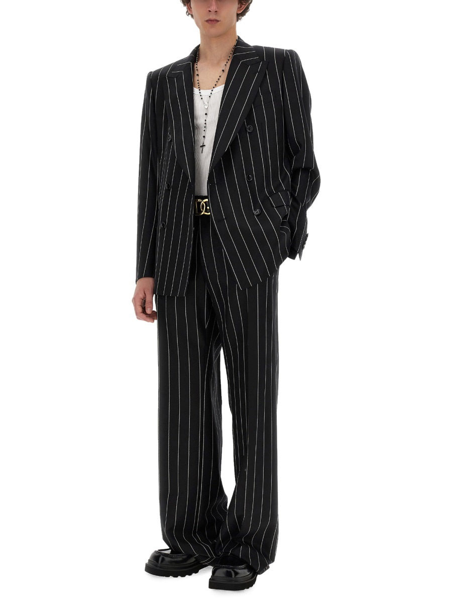 Dolce & Gabbana Men Pinstripe Pants - 2