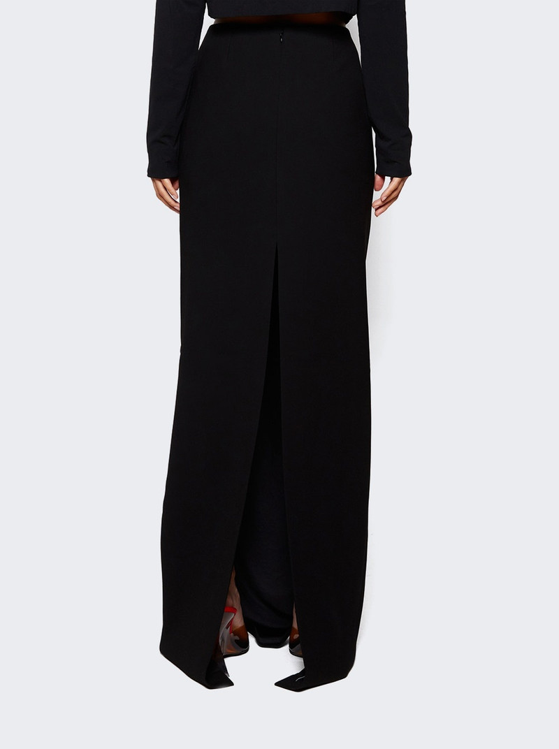 High Waist Column Skirt Black 5