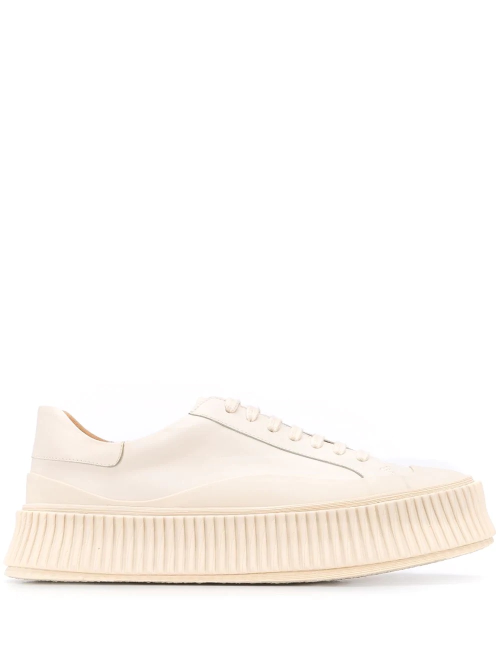 low-top platform sneakers - 1