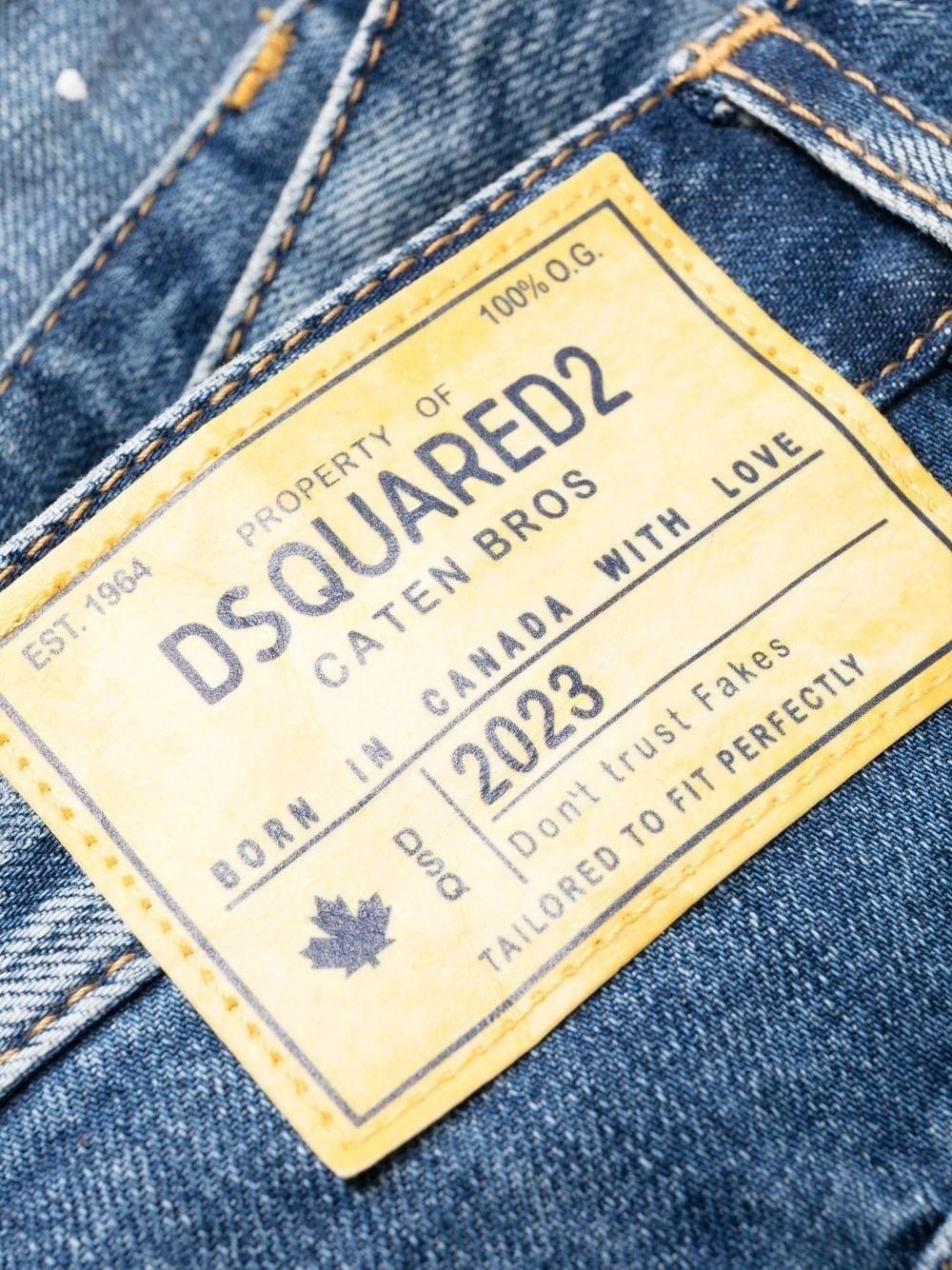 distressed-effect patchwork jeans - 6