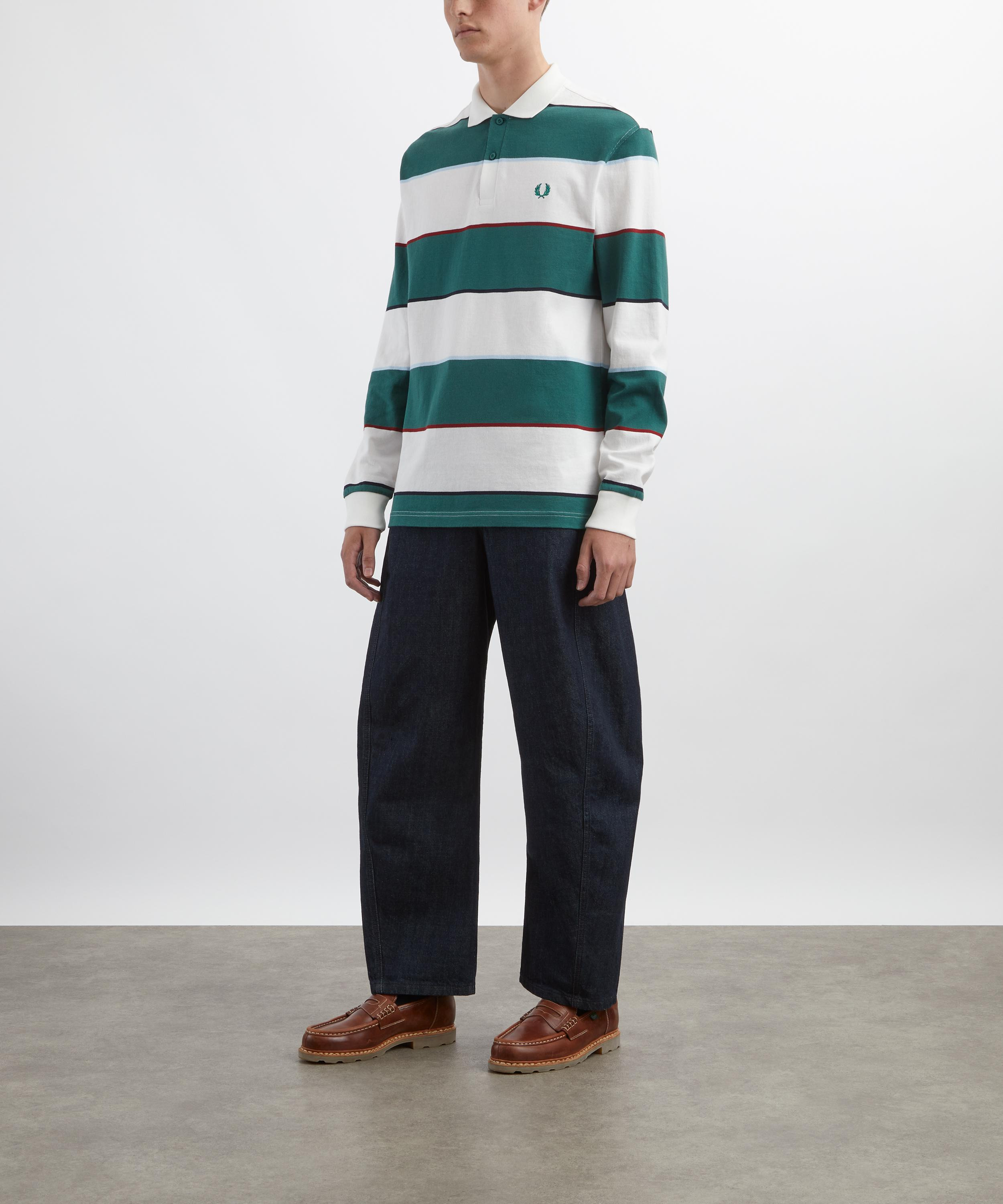 Heavyweight Jersey Striped Polo Shirt - 2