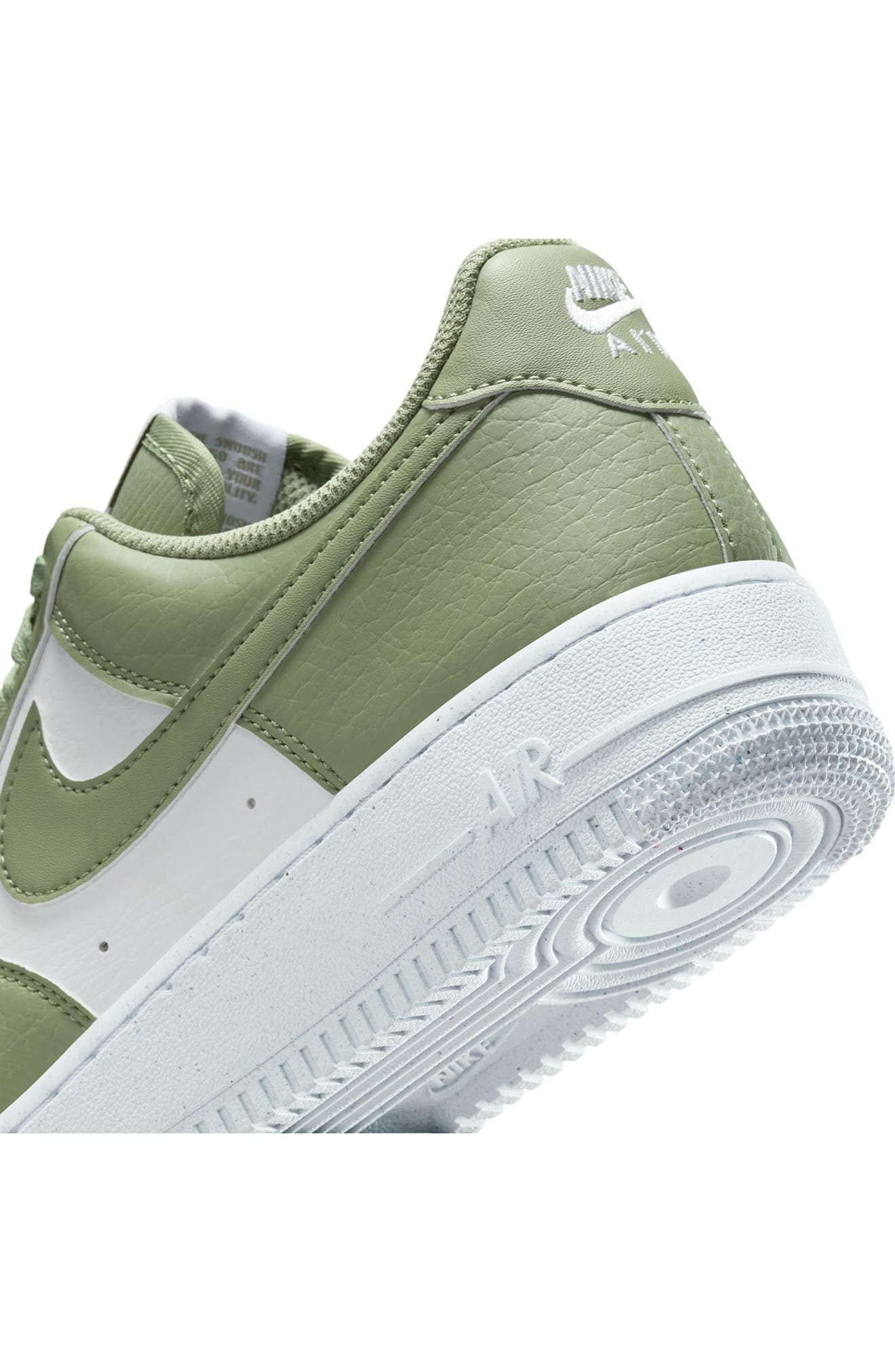 Nike Air Force 1 '07 SE Sneaker in White/Oil Green/White at Nordstrom - 8