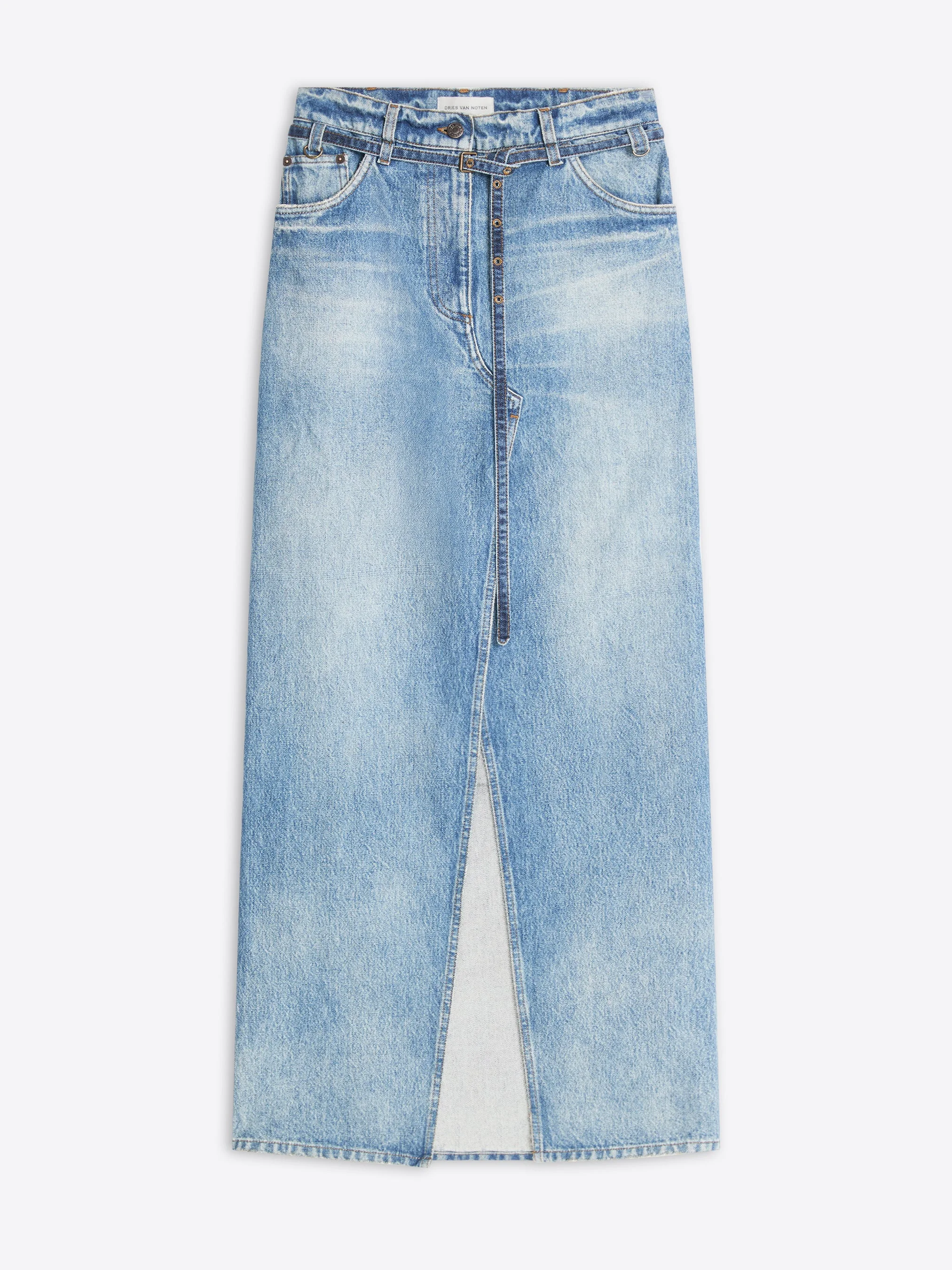LONG DENIM SKIRT - 1