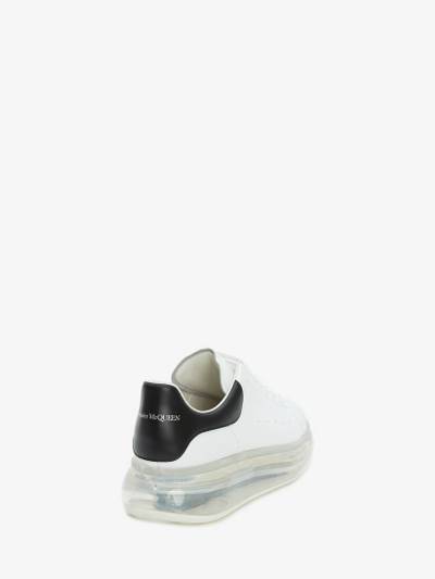 Alexander McQueen Men's Oversized Transparent Sole Sneaker in White/black outlook