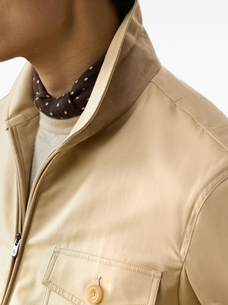 Boulton buttoned sateen jacket 5