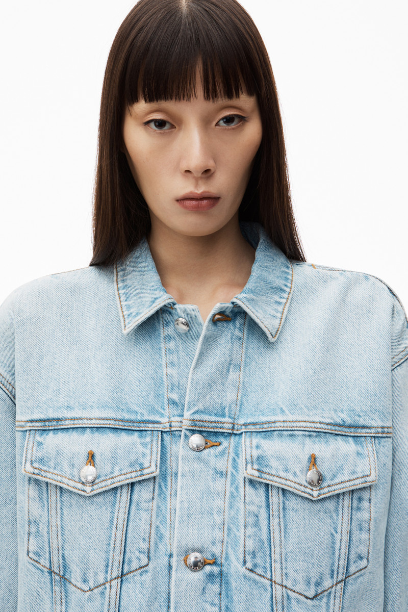 Zipped Sleeve Denim Trucker Jacket 4