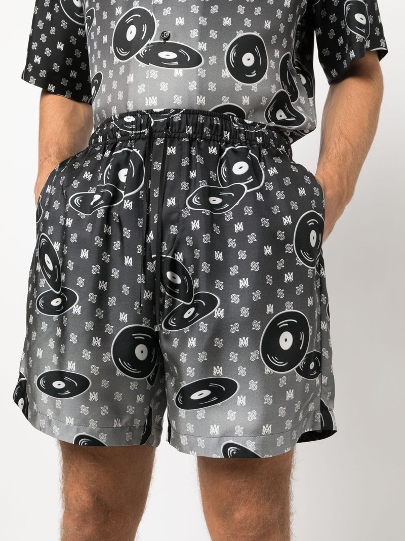 Falling Records silk shorts 5