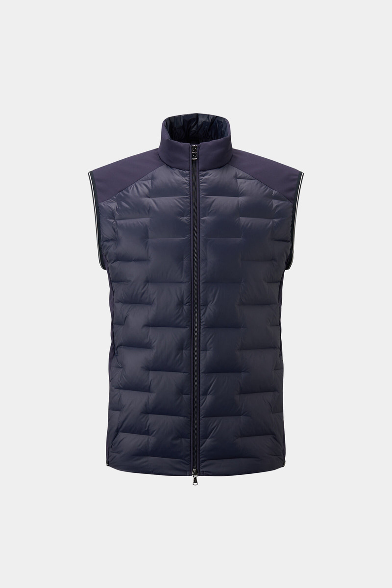 Dallin lightweight down vest in Navy blue 1