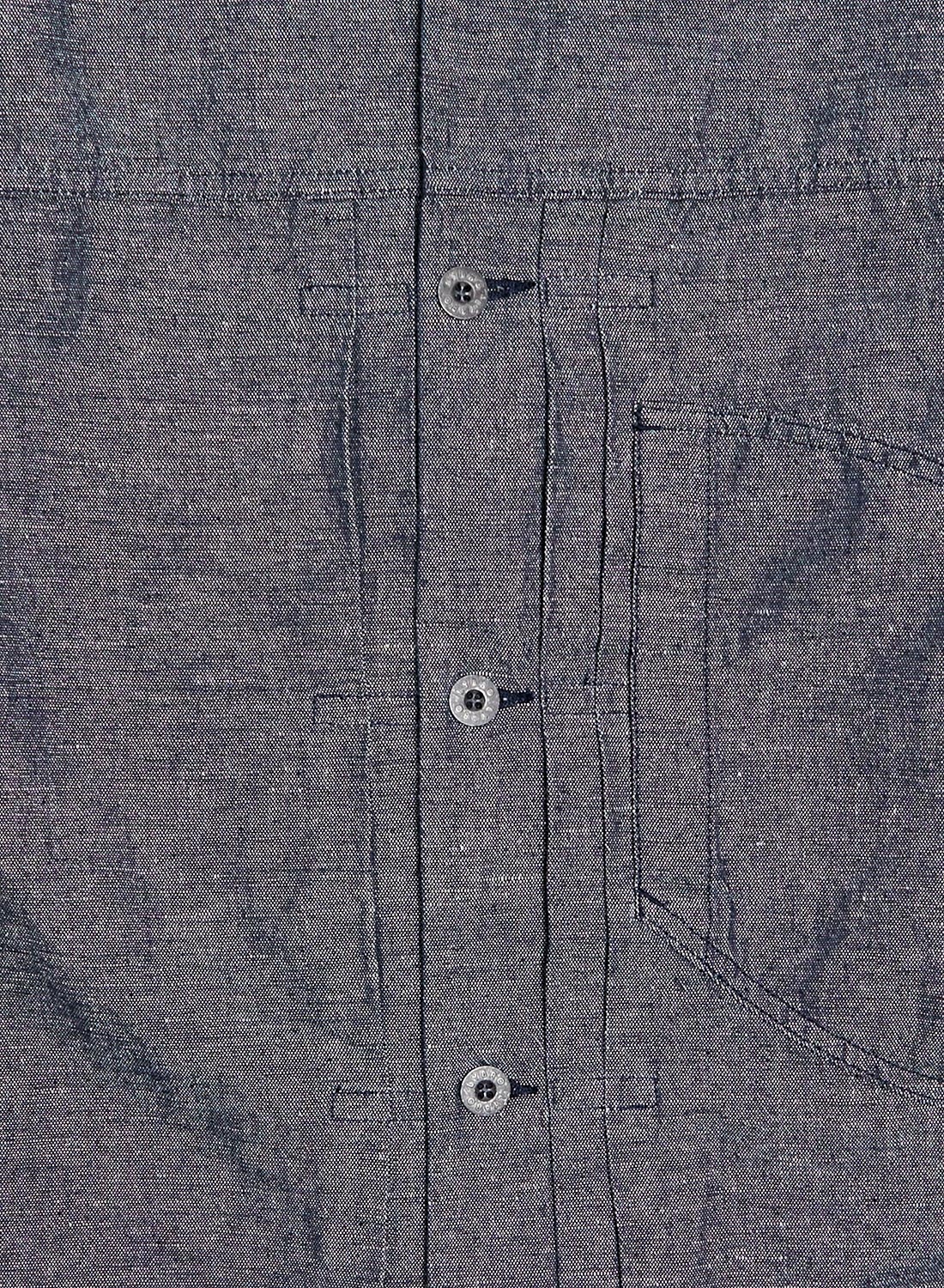 Japanese Type 1 Jacket Cotton Linen in Navy - 9