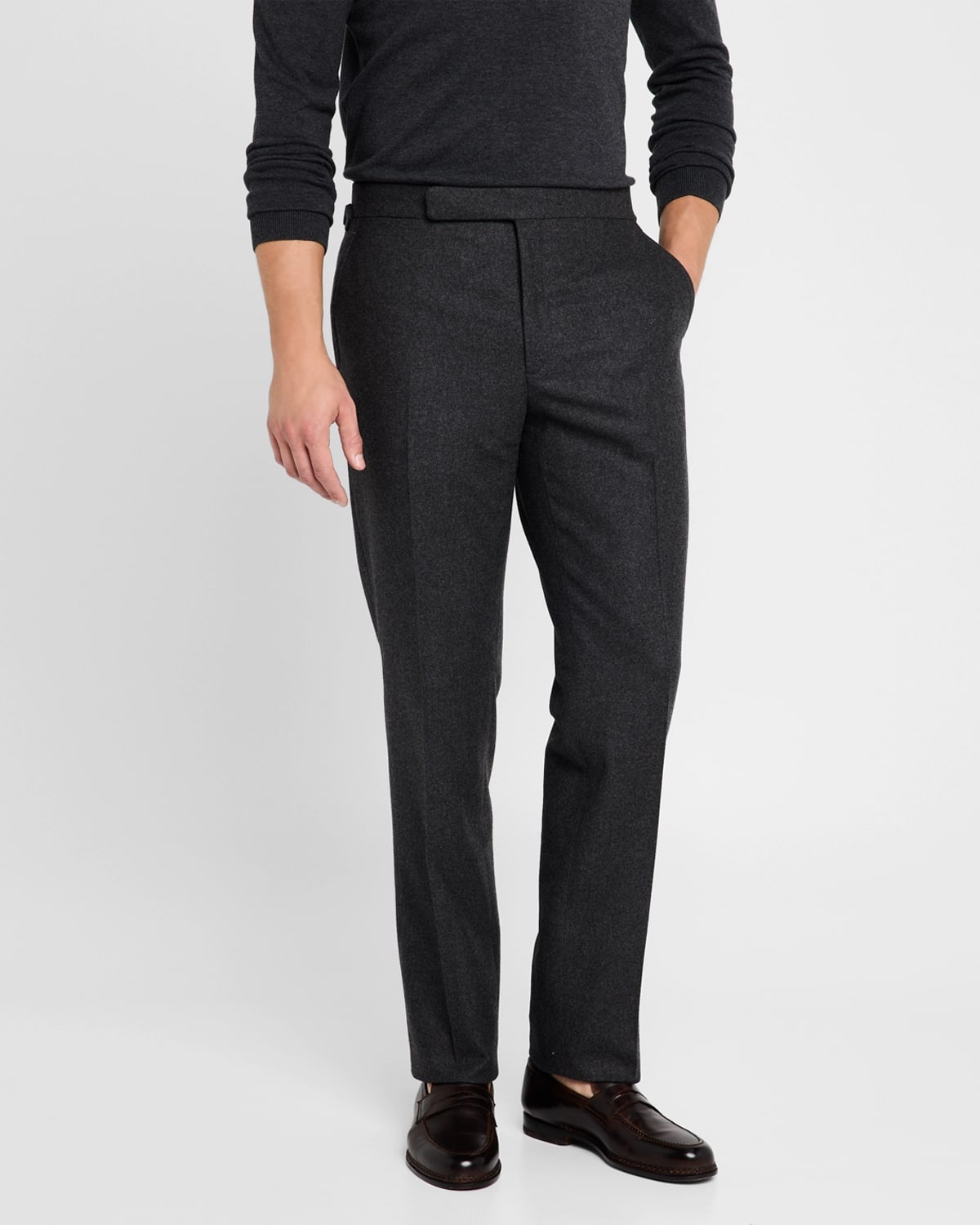 Men's Gregory Hand-Tailored Wool Trousers - 5