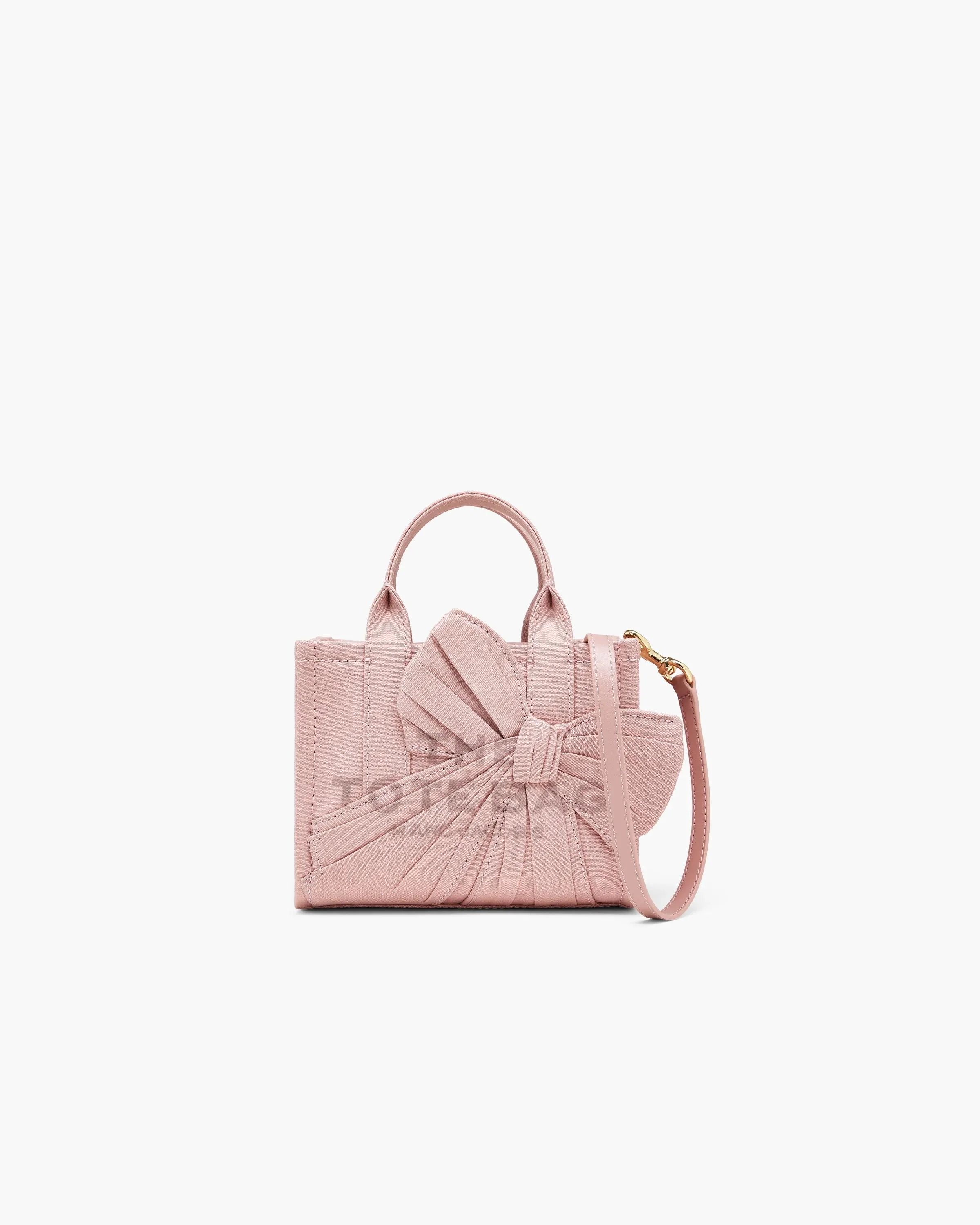 CROSSBODY TOTE IN CANVAS WITH OVERSIZED BOW - 1