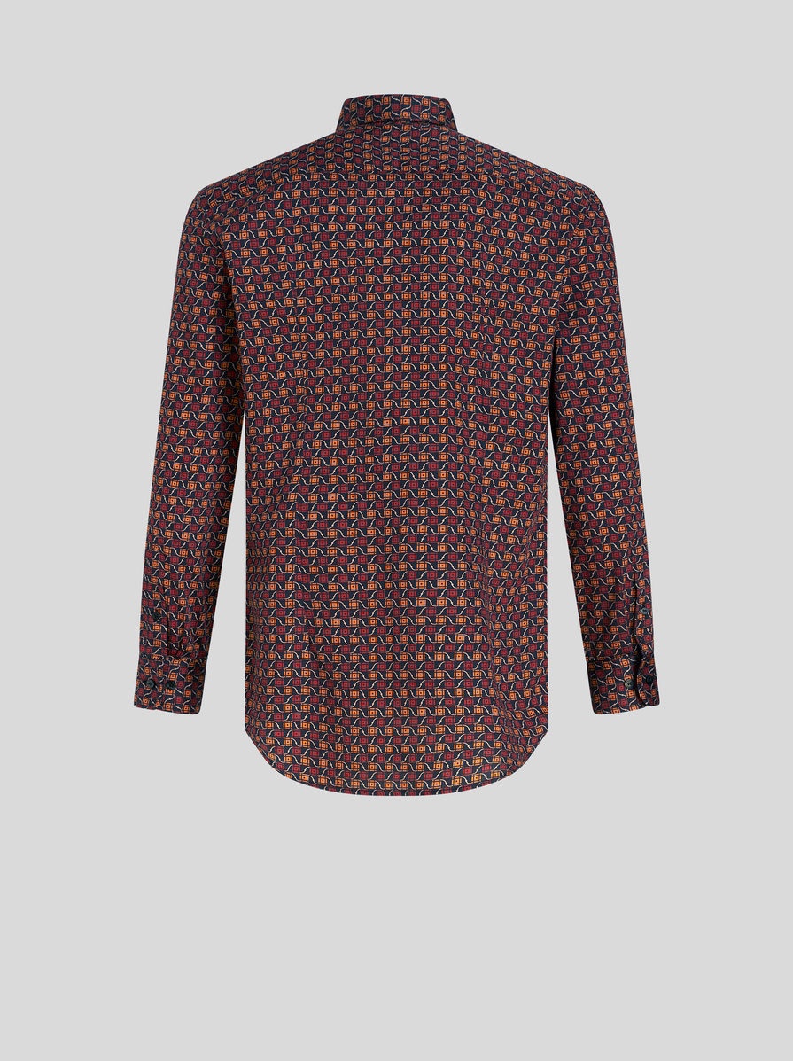 SHIRT WITH TIE PRINT PATTERN - 5