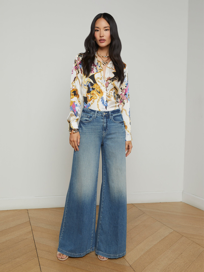 L'AGENCE Quincy Wide-Leg Jean outlook