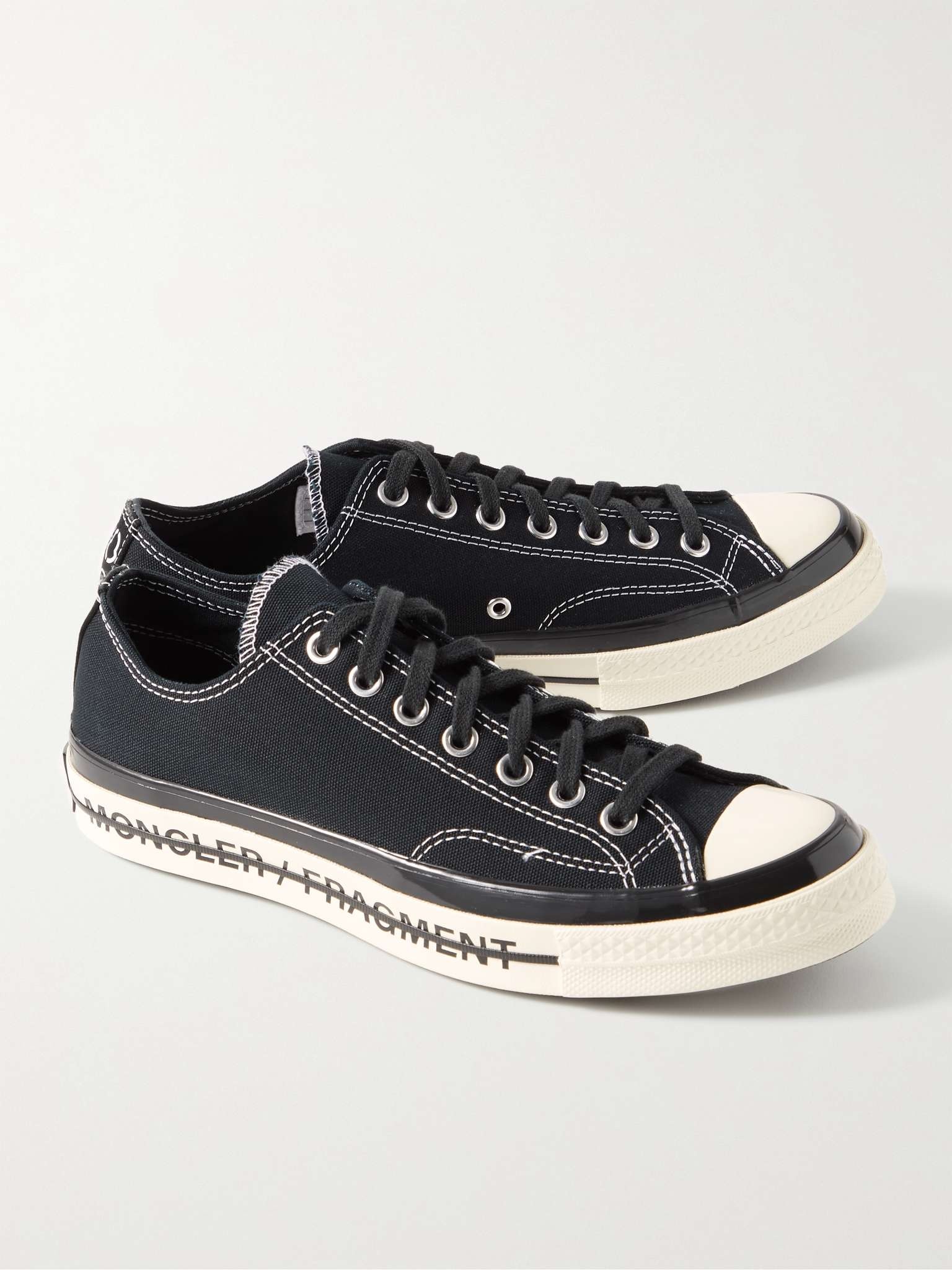 + Converse 7 Moncler Fragment Fraylor III Canvas Sneakers - 4