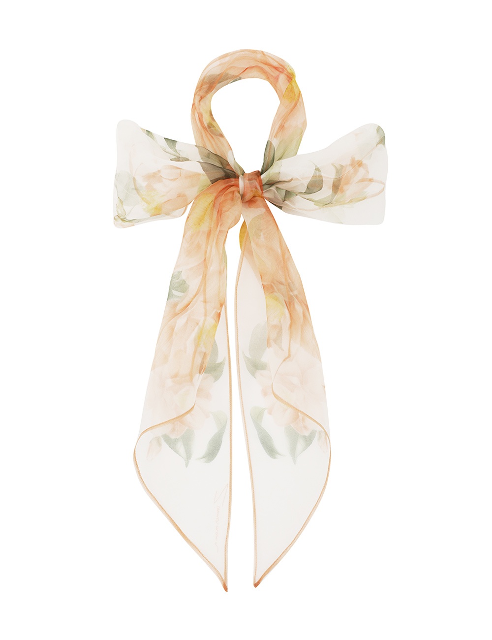 SILK ORGANZA NECK SCARF - 1