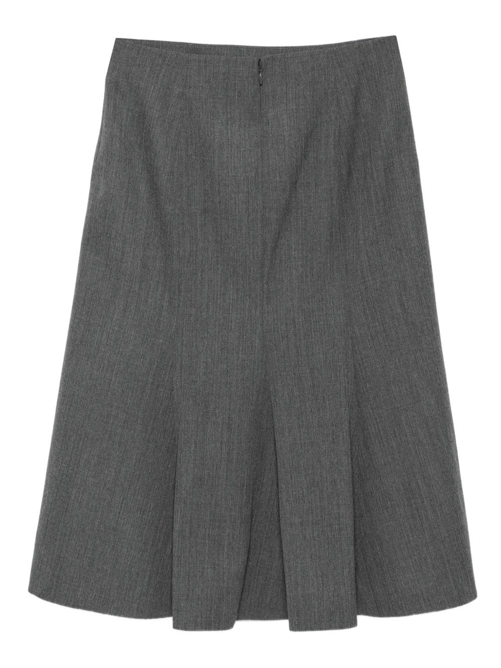 wool pleated skirt - 2