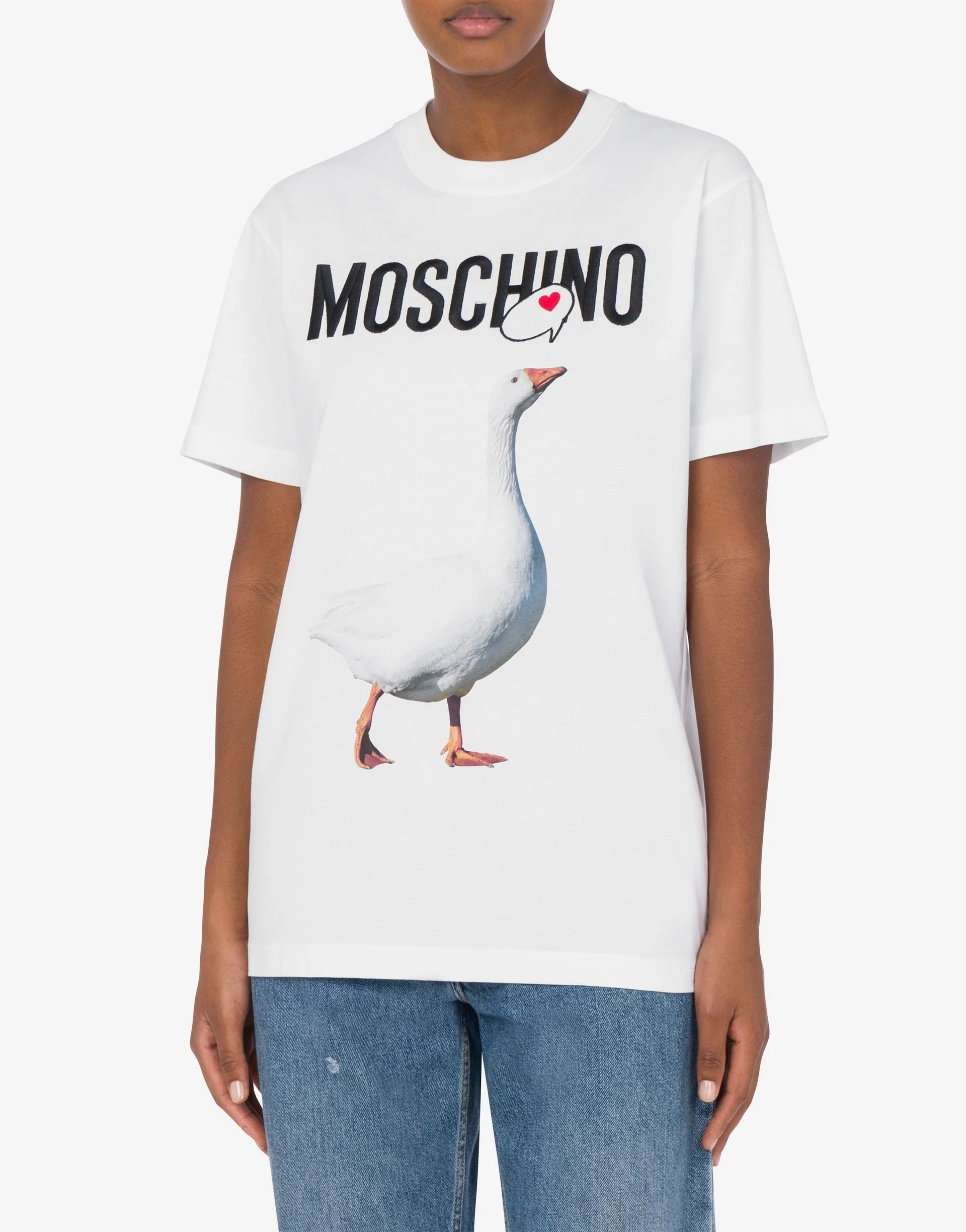 ORGANIC JERSEY T-SHIRT GOOSE PRINT - 1