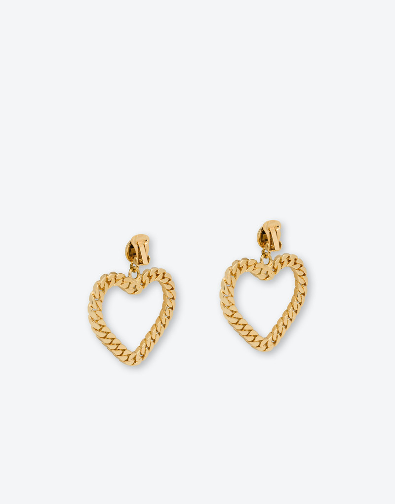CHAIN HEART EARRINGS 3