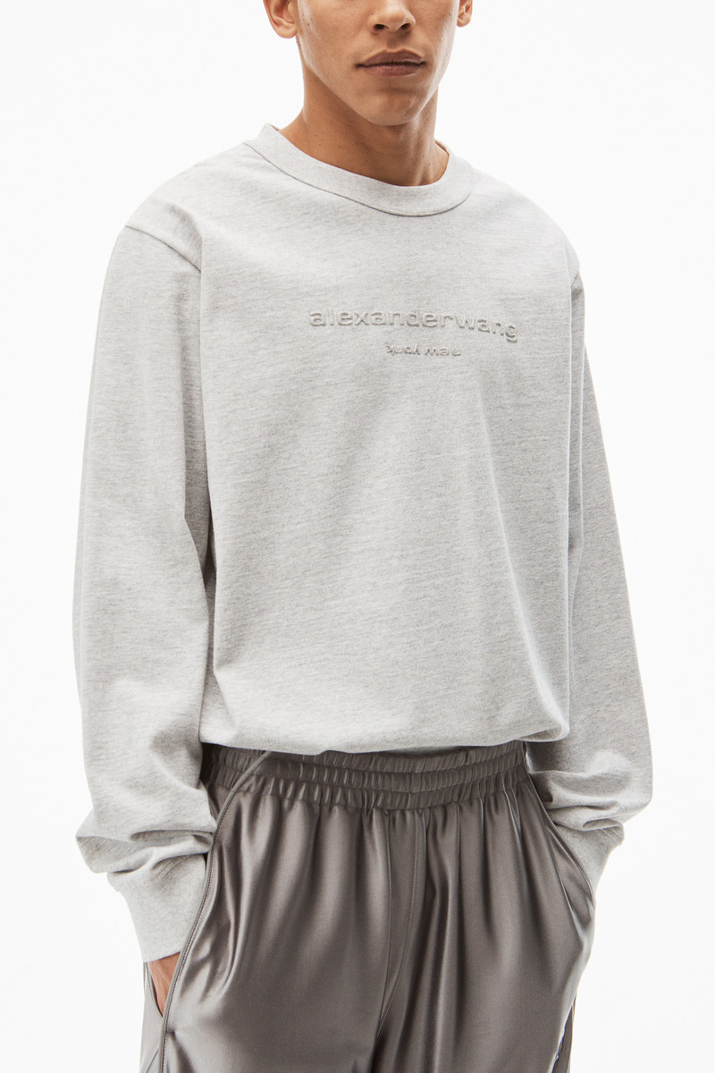 PUFF LOGO LONG SLEEVE TEE IN COMPACT JERSEY 5