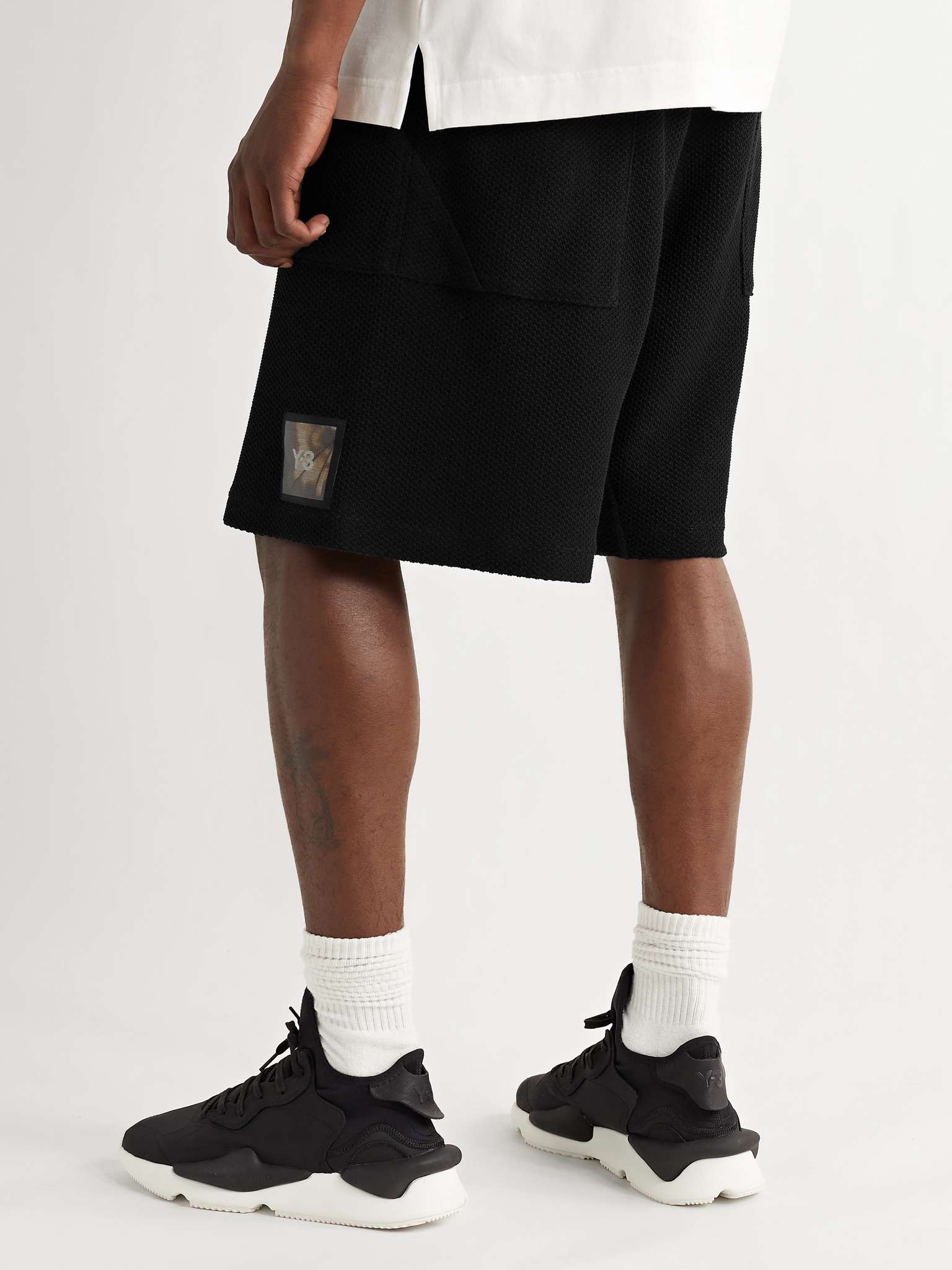 Shade Logo-Appliquéd Stretch-Mesh Drawstring Shorts - 4