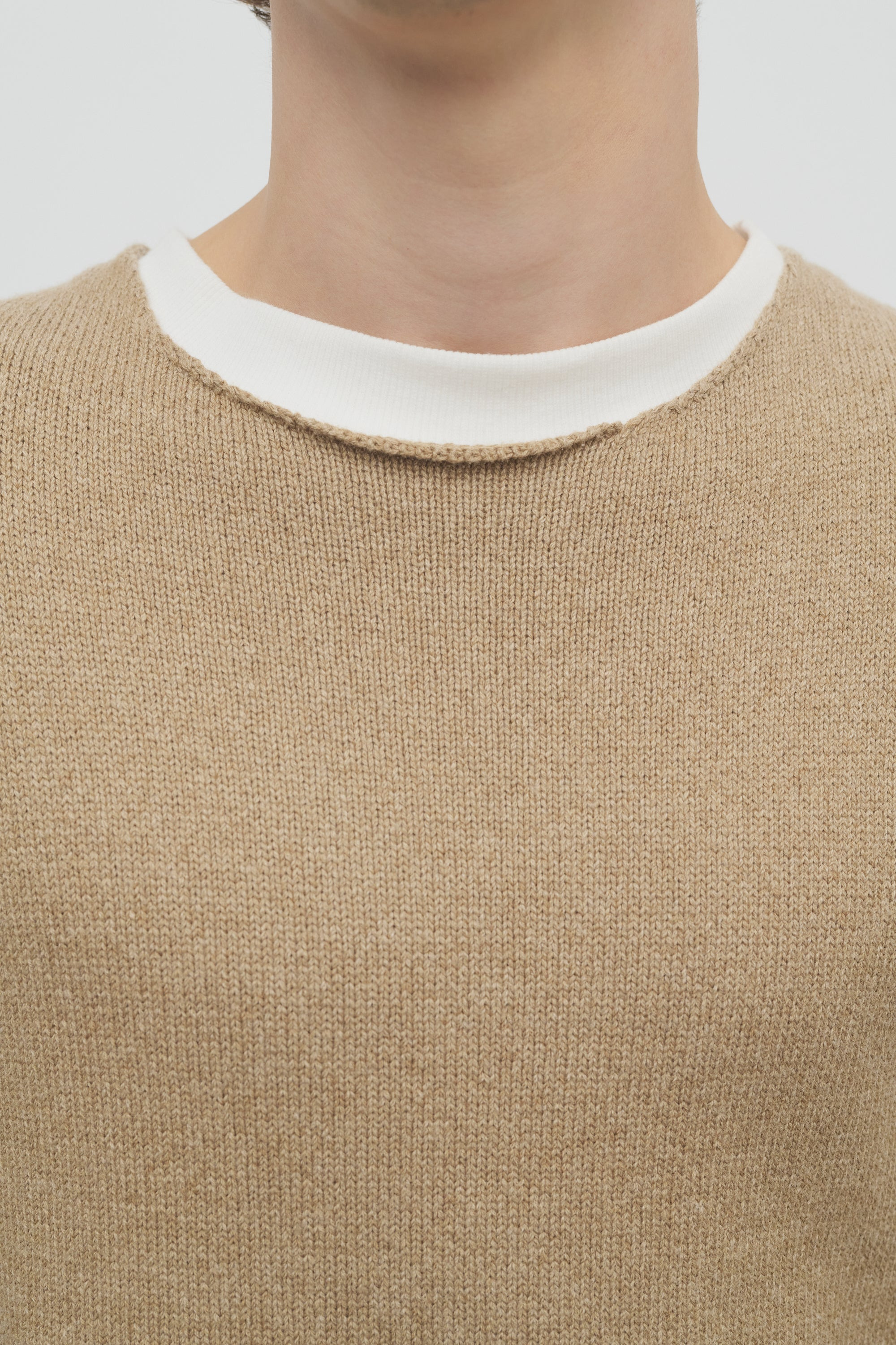 Shai Sweater in Virgin Wool and Cotton - 6