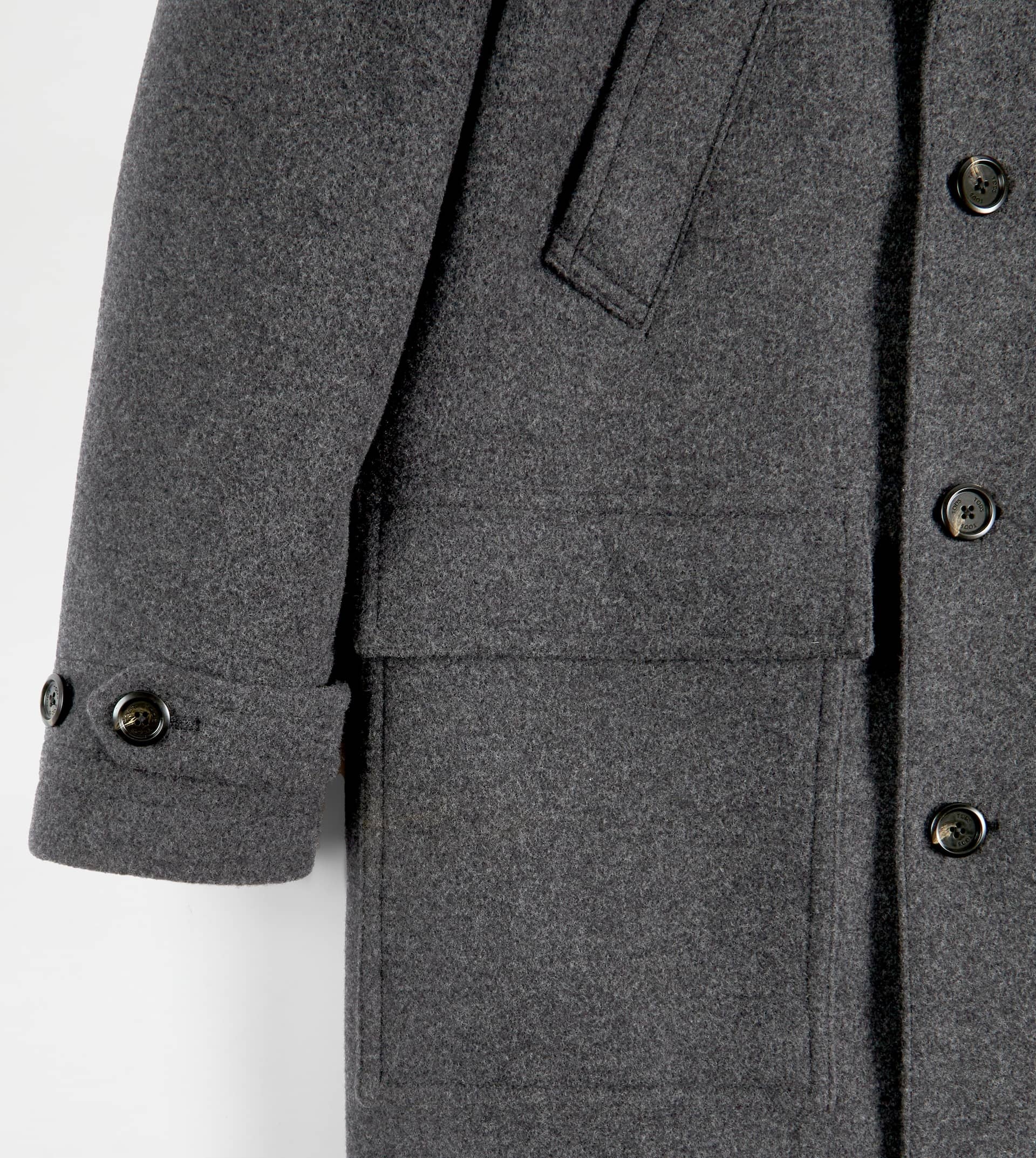 PARKA IN WOOL - GREY - 9