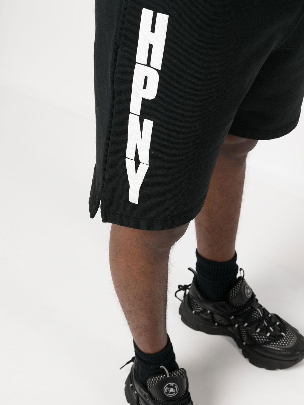 logo-print track shorts - 5