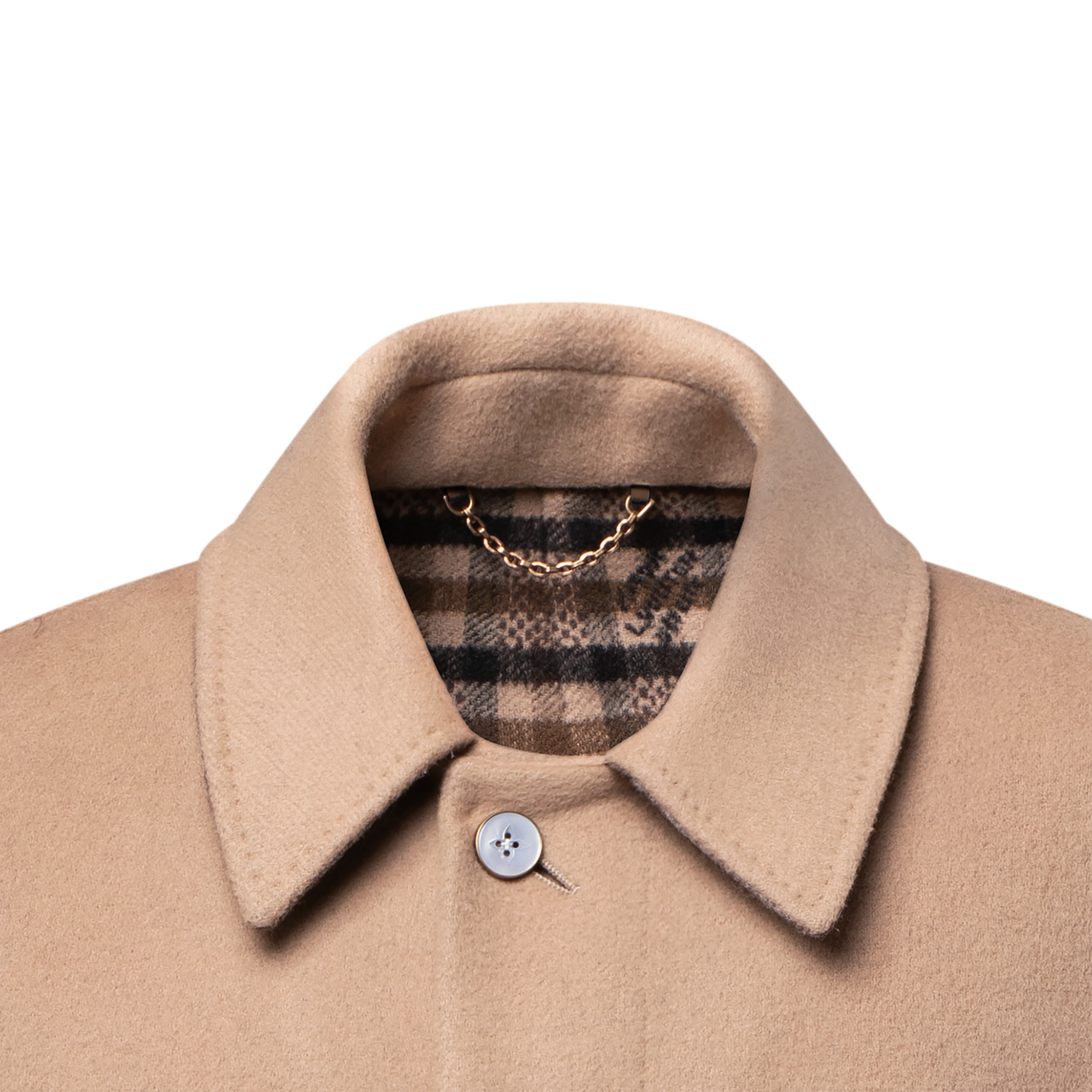 Double Face Car Coat With Signature Pocket - 3