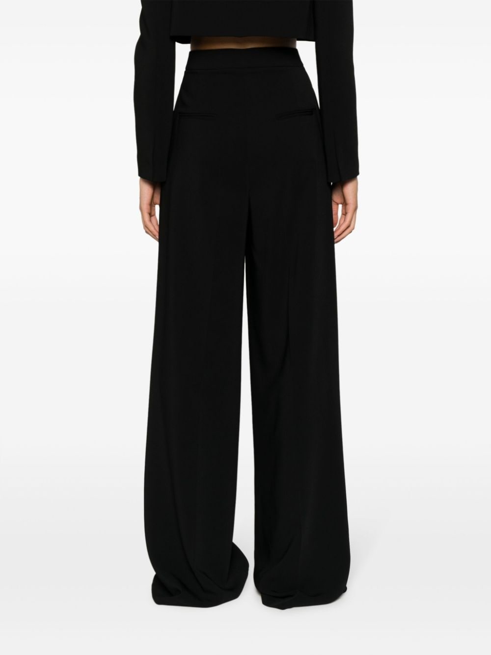 high-waist wide-leg trousers - 4