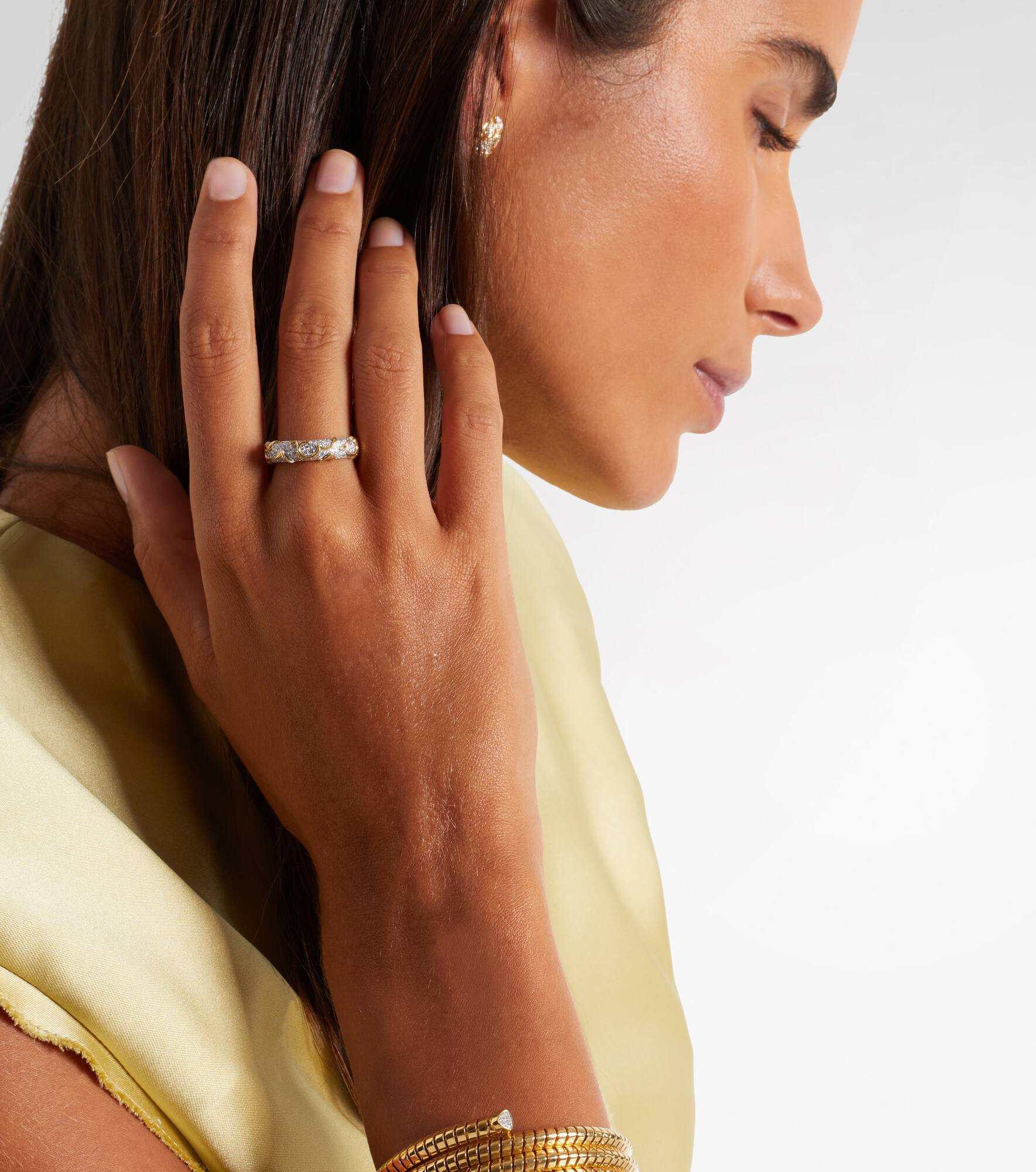 Ondine 18kt gold ring with diamonds - 2