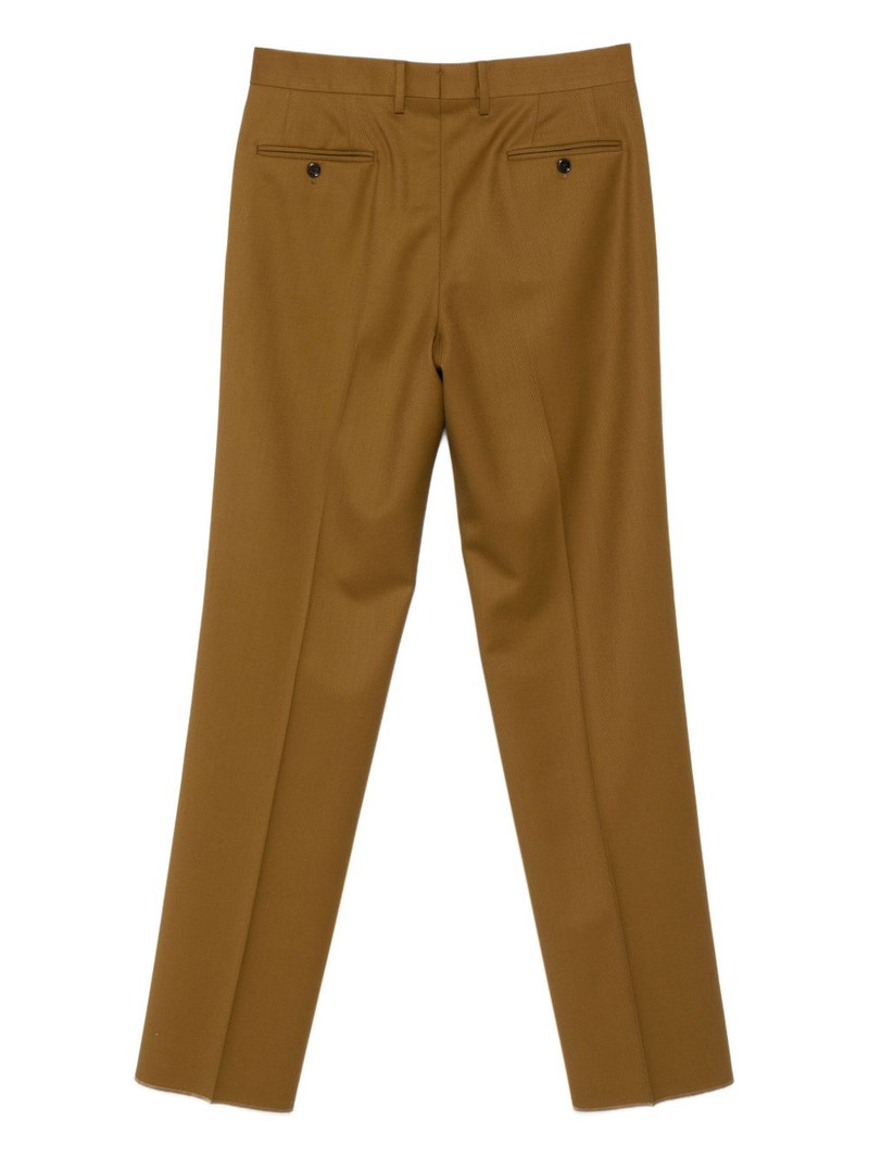 LARDINI raw-edge wool trousers outlook