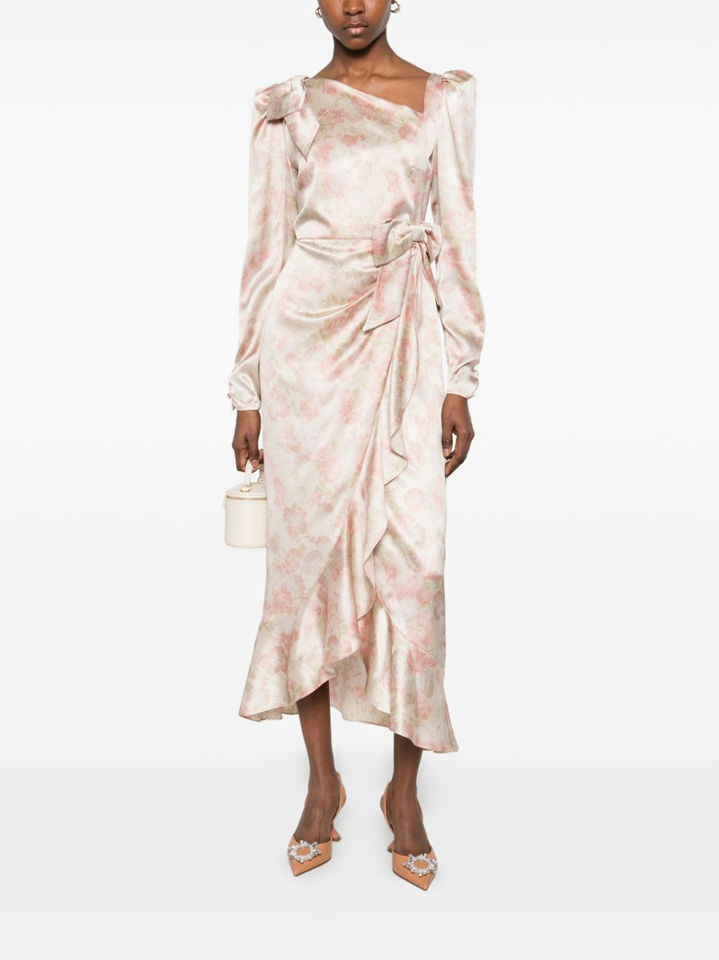 Alessandra Rich silk midi dress outlook