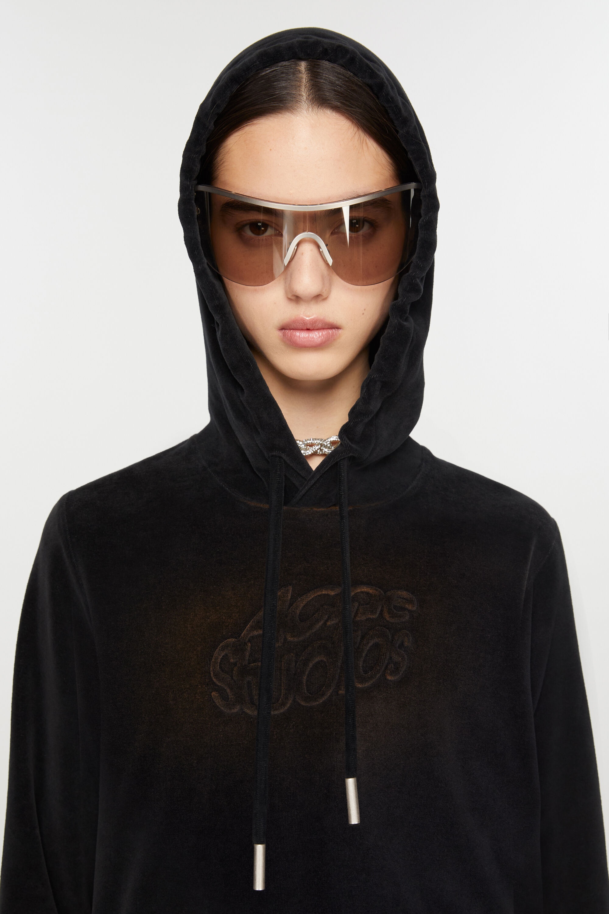 Hooded sweater - Fitted fit - Black - 4