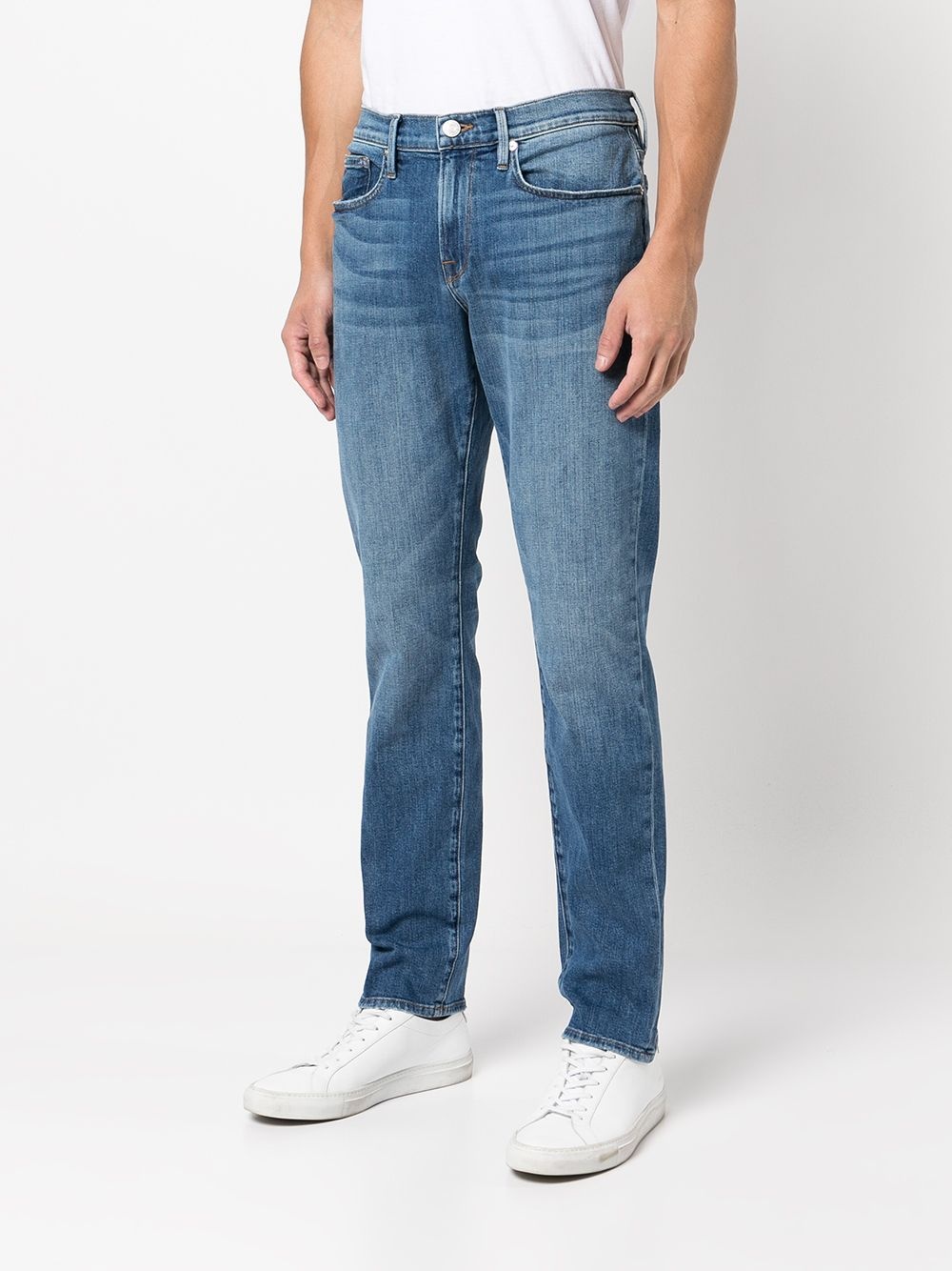 straight-leg mid-rise jeans - 3