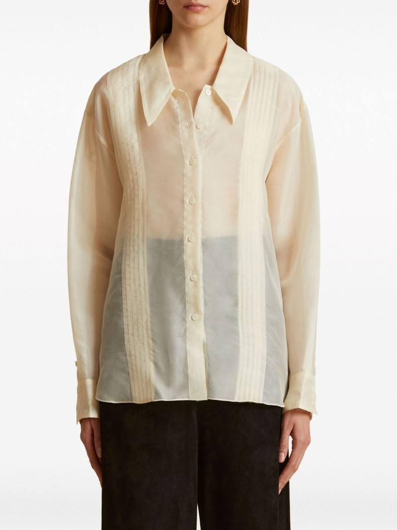 KHAITE The Nori silk shirt outlook
