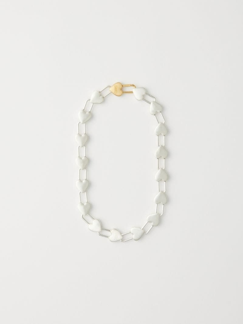 Heart Padlock Link Choker 1