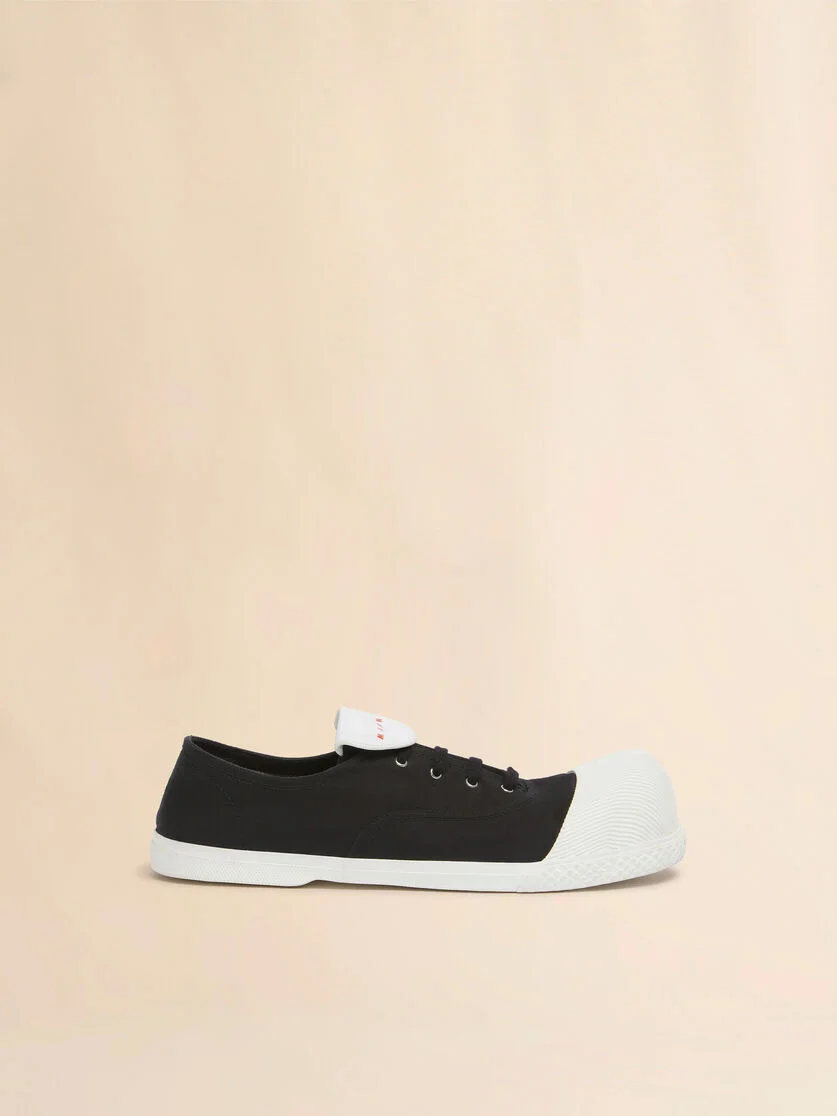 BLACK CANVAS NEW WAVE SNEAKER - 1