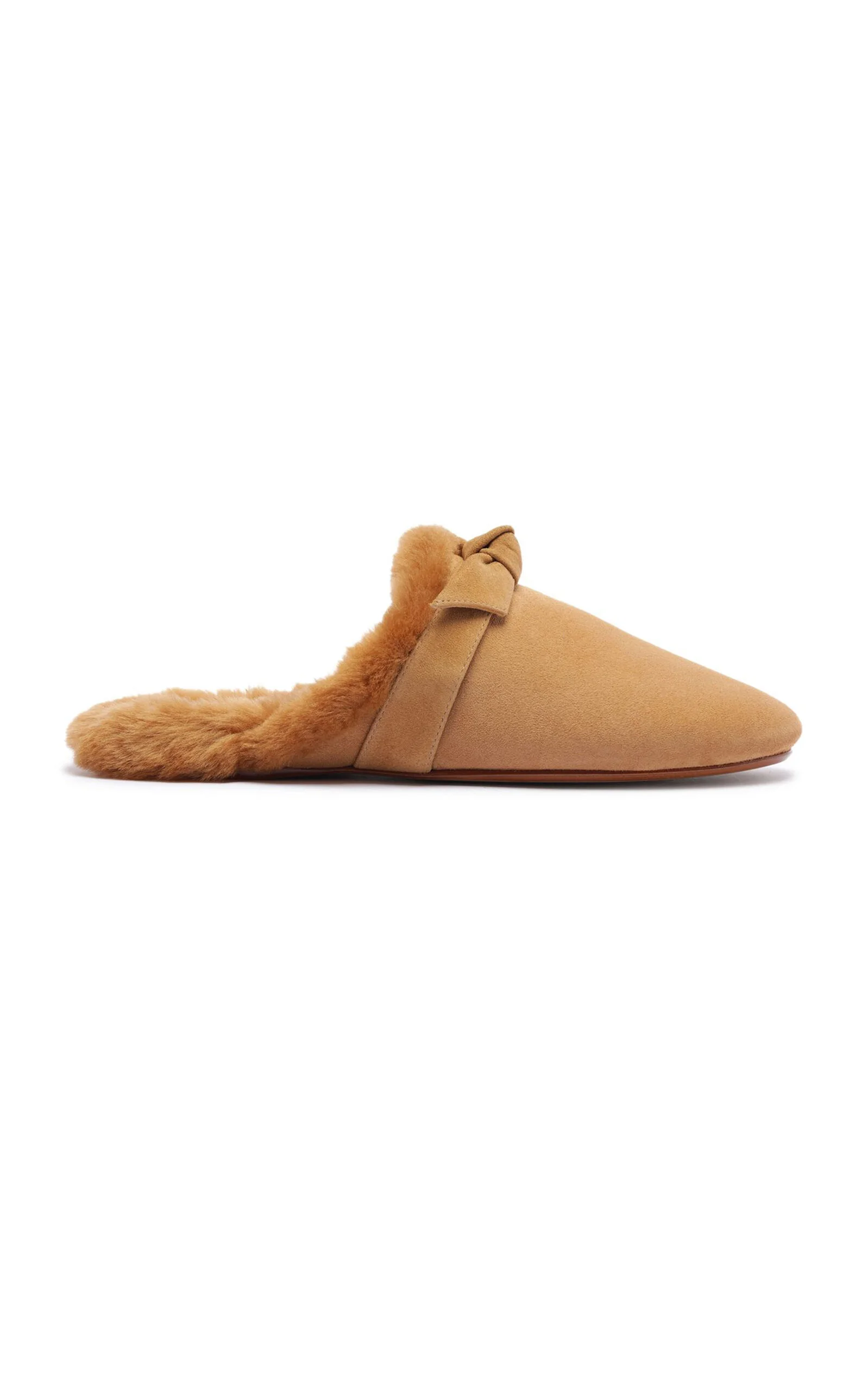 Clarita Babouche Shearling Mules - 1