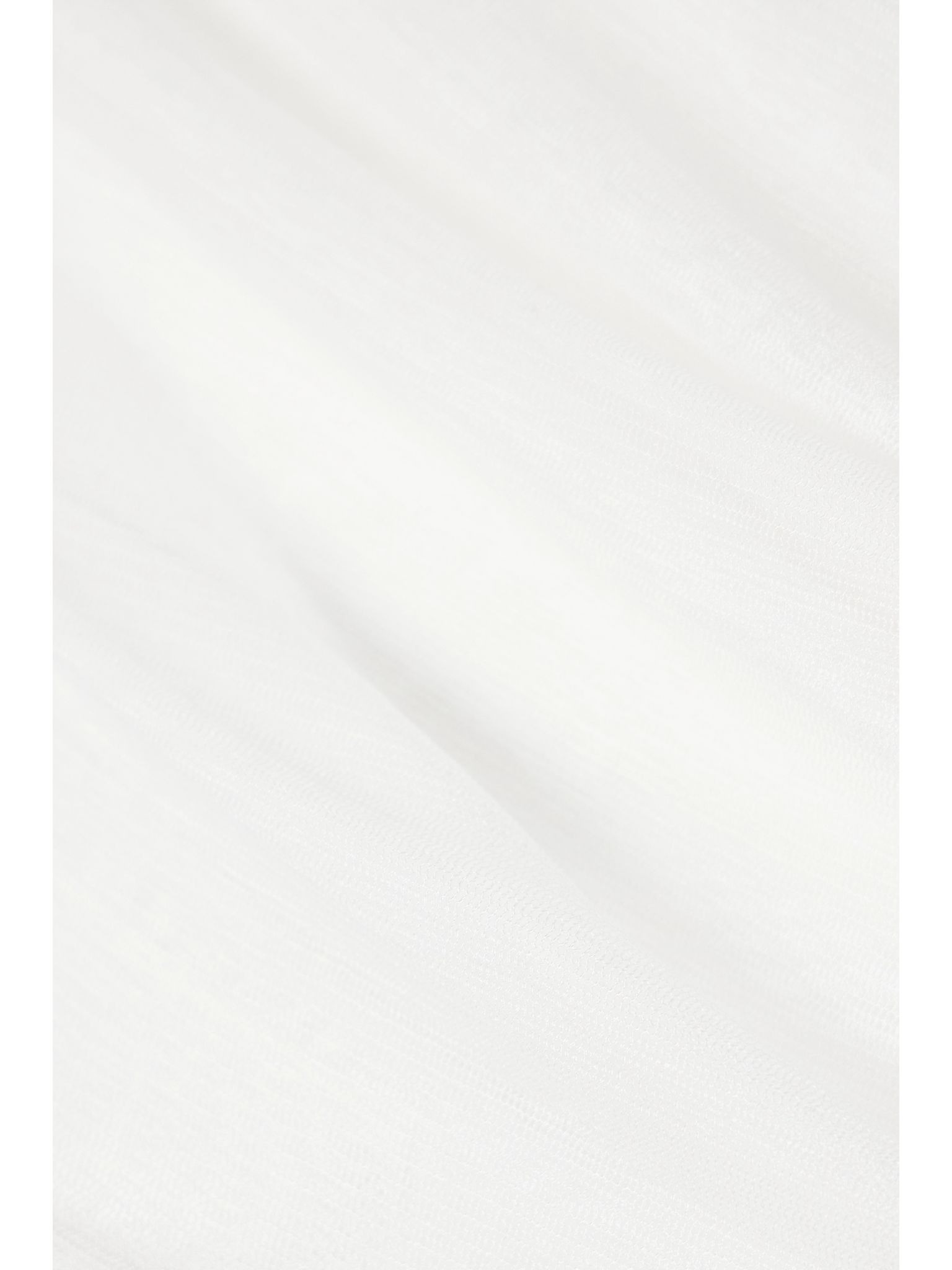 Off-the-shoulder gathered silk-tulle top White - 4