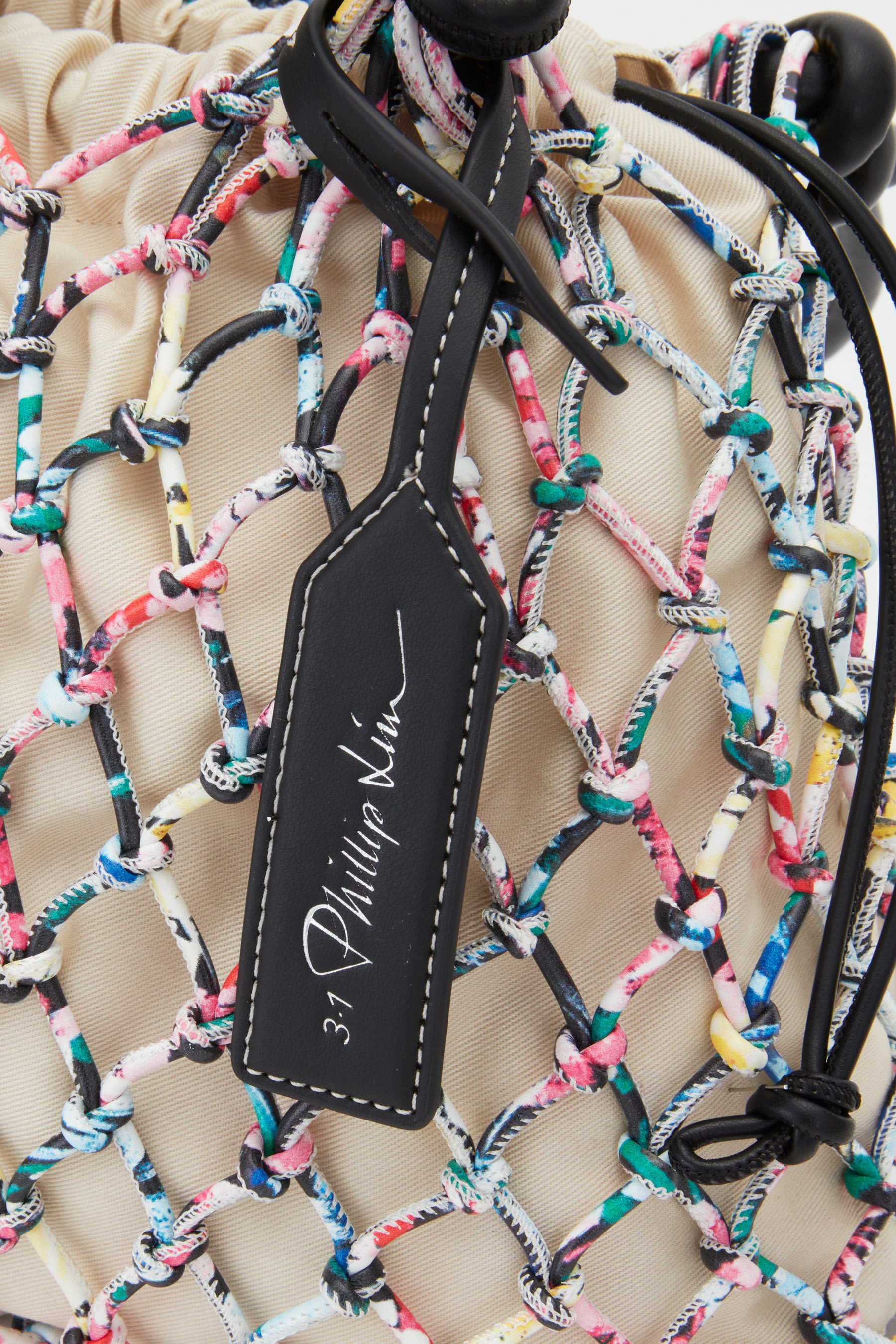 Printed Macrame Mini Sac - 5
