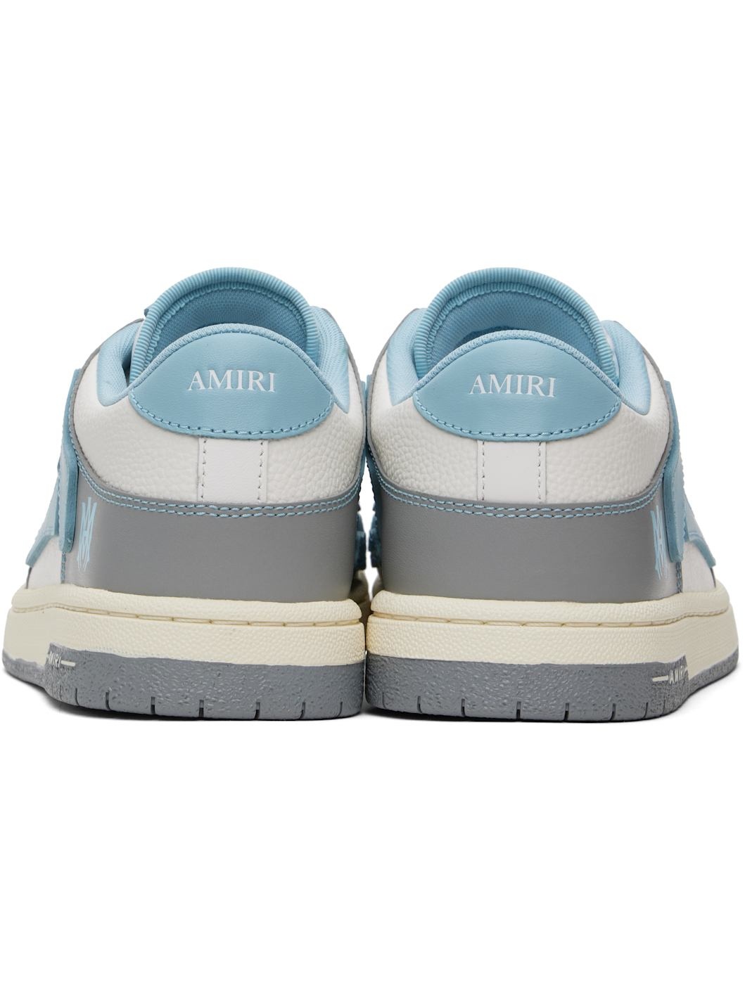 Blue & Gray Varsity Skel Top Low Sneakers - 2