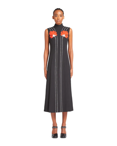 Prada Printed satin sablé dress outlook