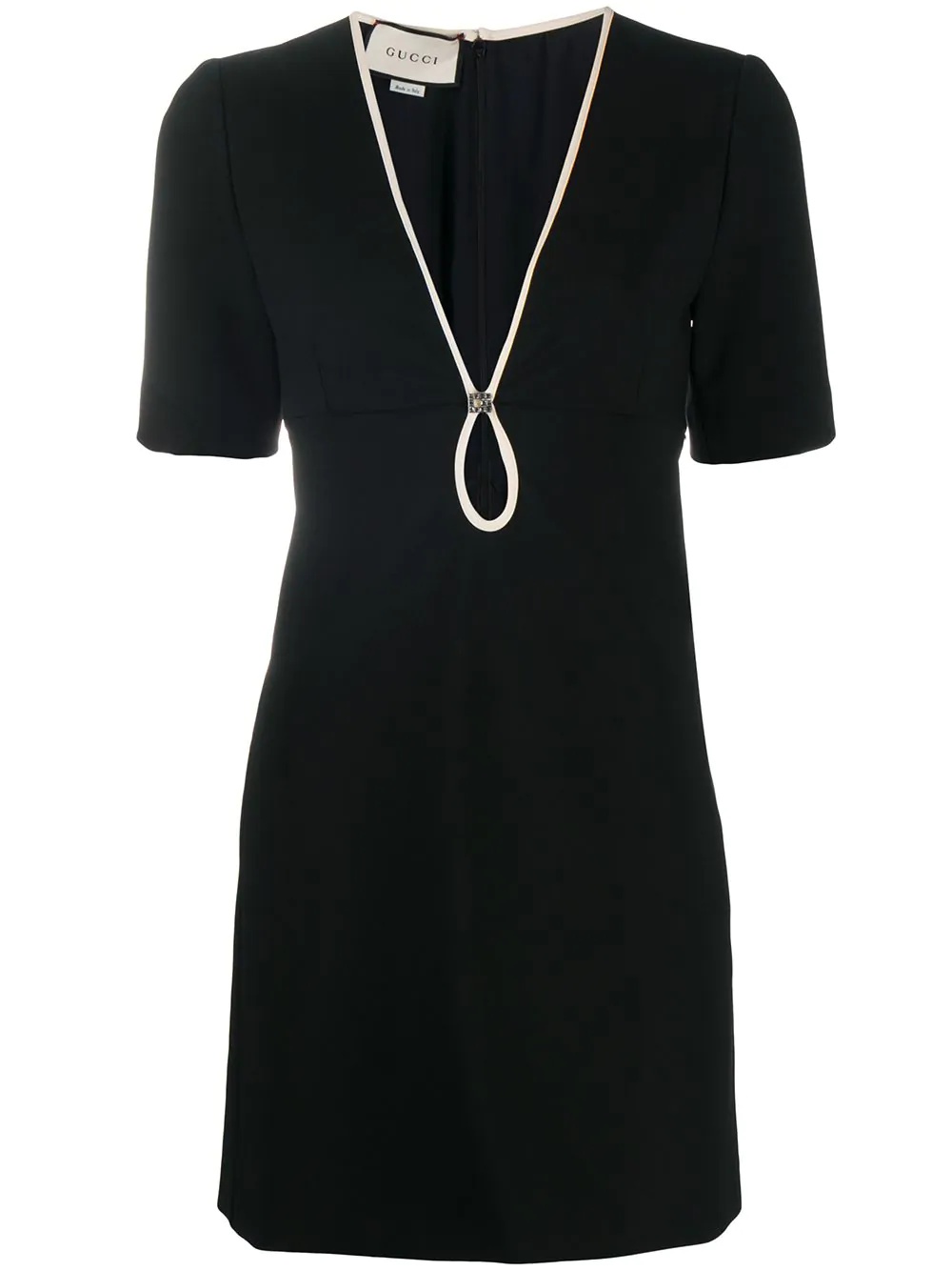 V-neck shift dress - 1