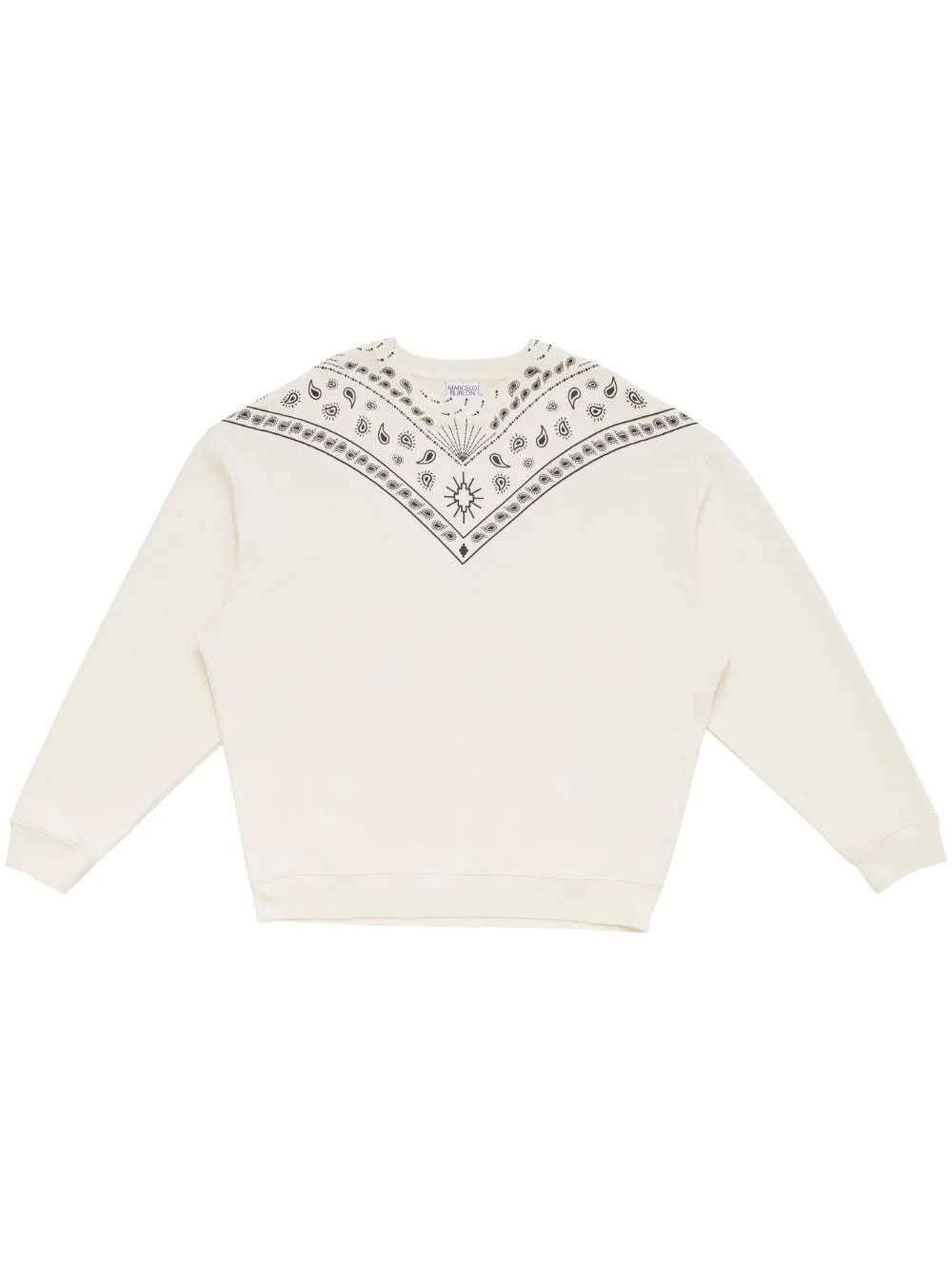 bandana-print cotton sweatshirt - 1
